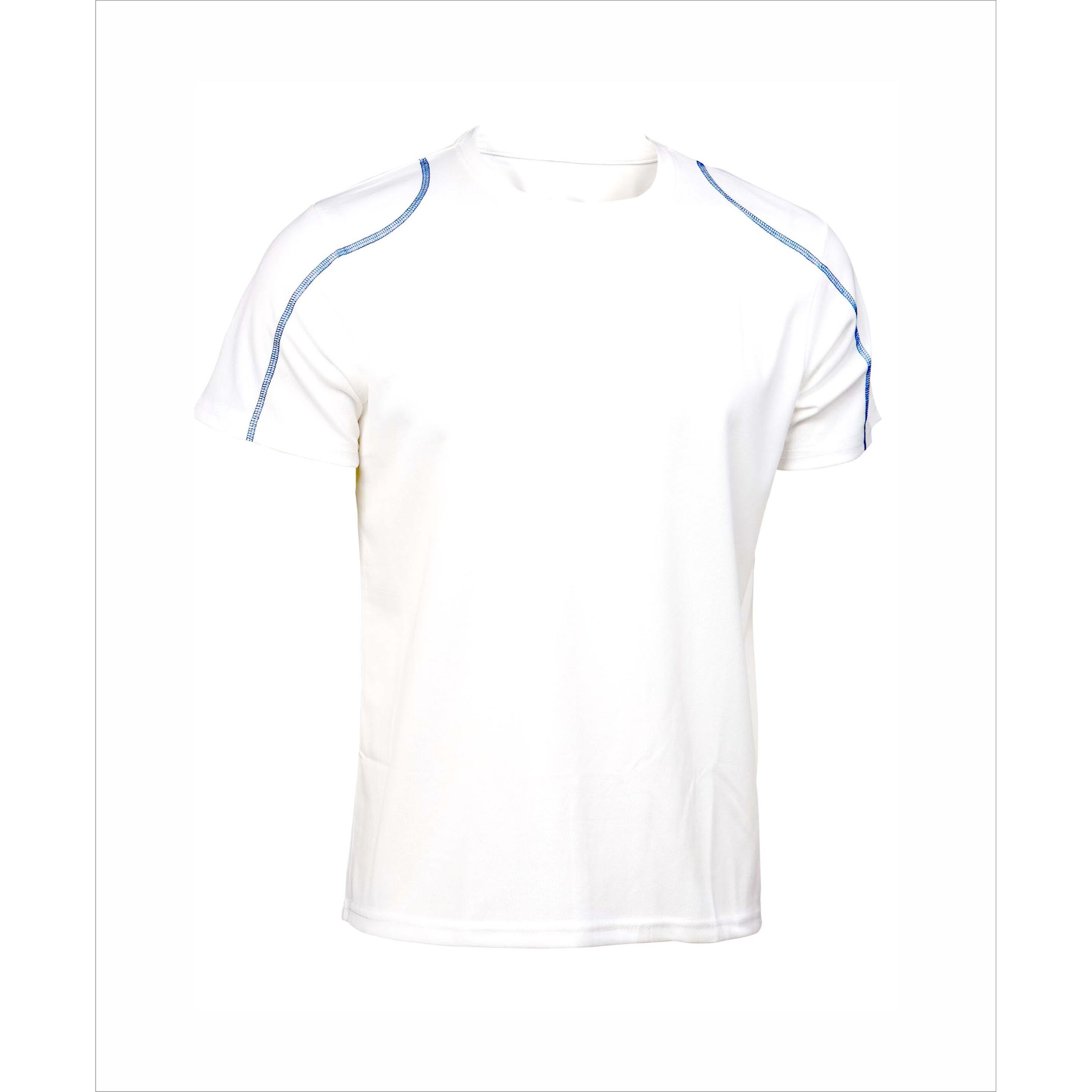 Camiseta Running Modelo Río Asioka - blanco-azul - 
