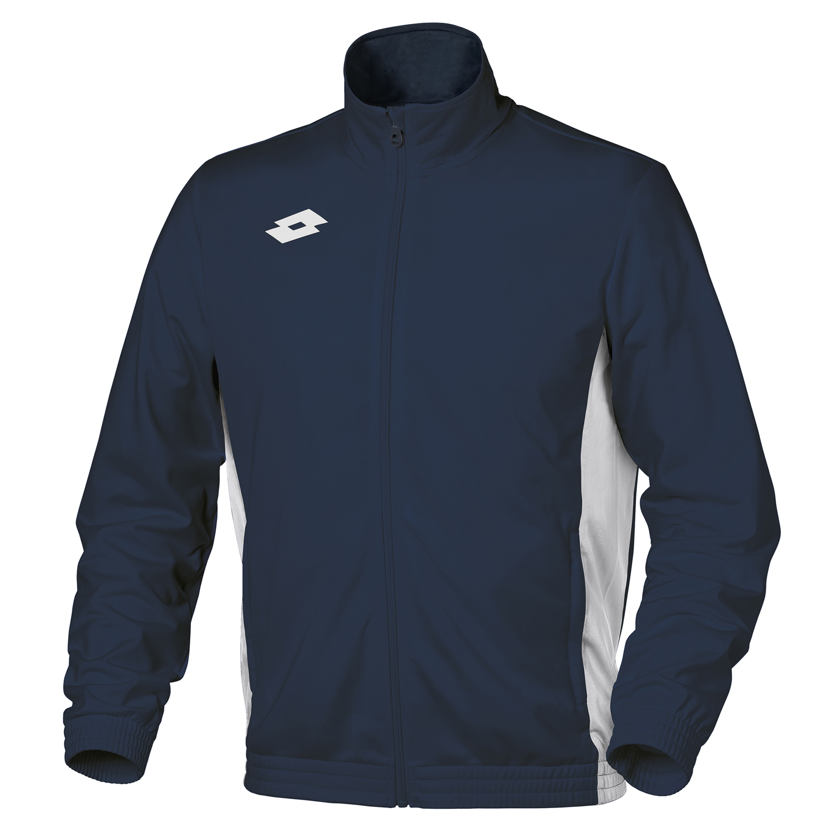 Camisa De Suor Junior Unisex Delta Full Zip Lotto (marinha/ Branco) - azul-marino - 