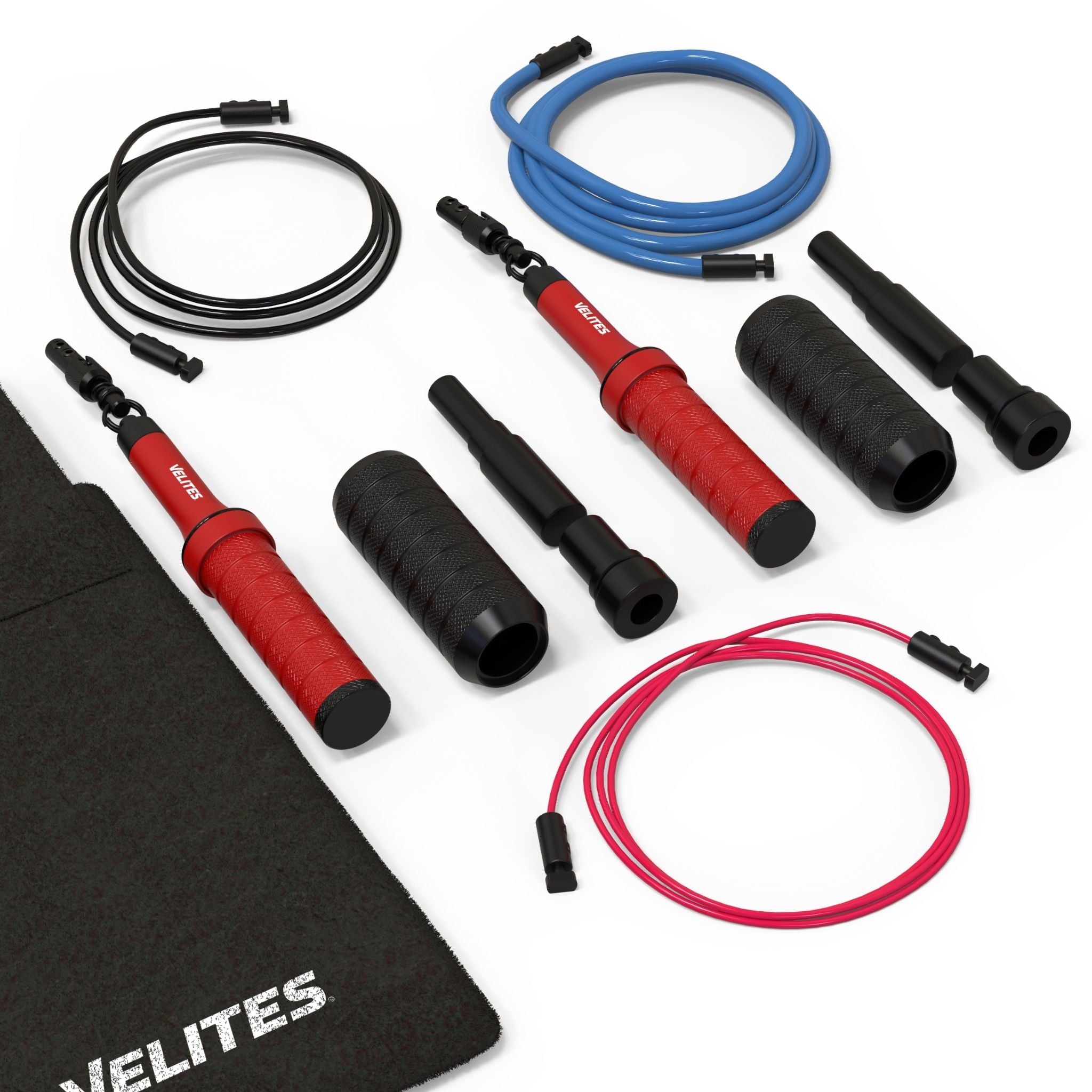 Pack Comba Earth 2.0 Velites + Lastres + Cables + Mat - rojo - 
