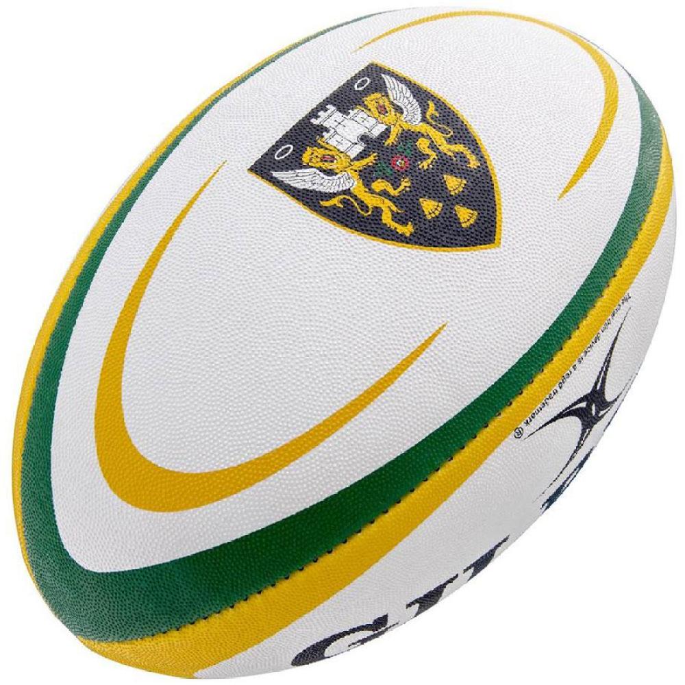 Balón De Rugby Gilbert Northampton - blanco - 