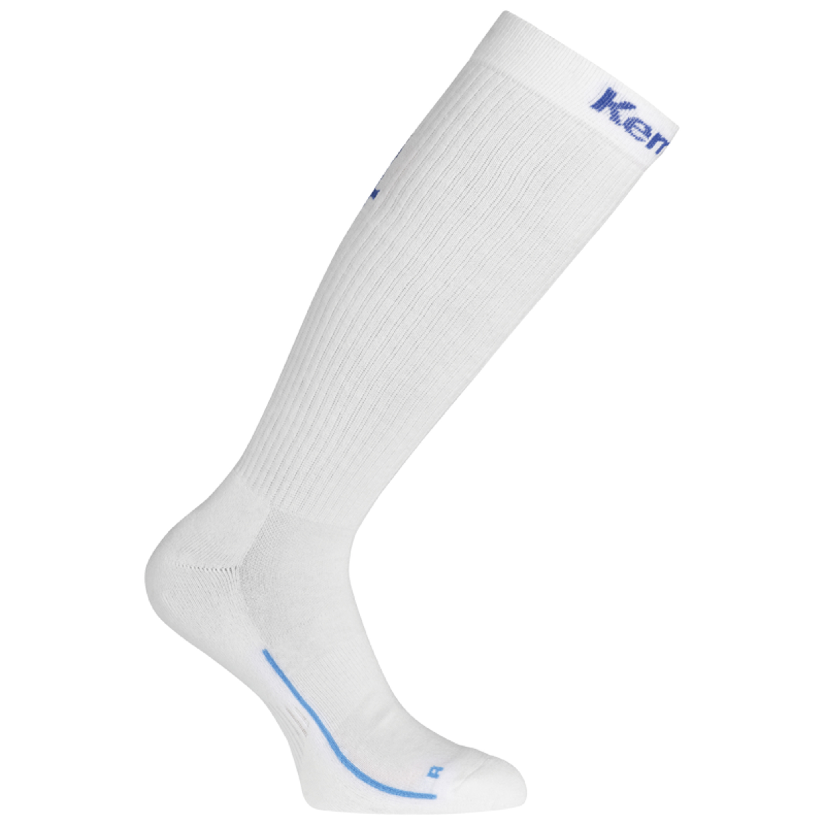 Long Socks Blanco/azul Royal Kempa