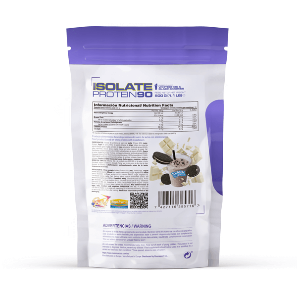 Isolate 90 Cfm - 500 G De Mm Supplements Sabor Chocolate Blanco Con Black Cookies