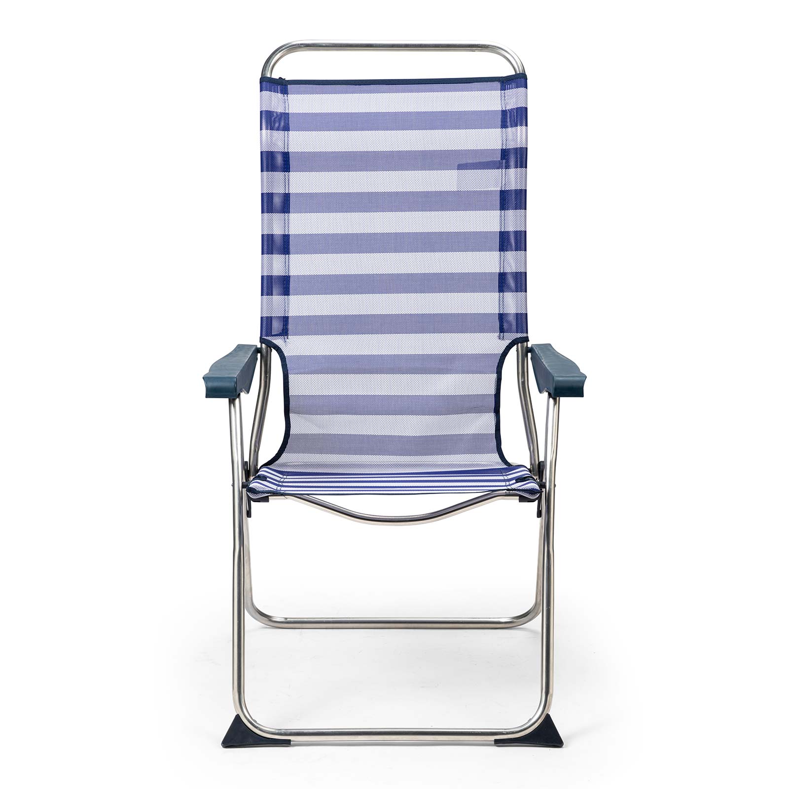 Silla De Playa Plegable Solenny Reclinable 5 Posiciones Con Respaldo Anatómico 67x63x114 Cm