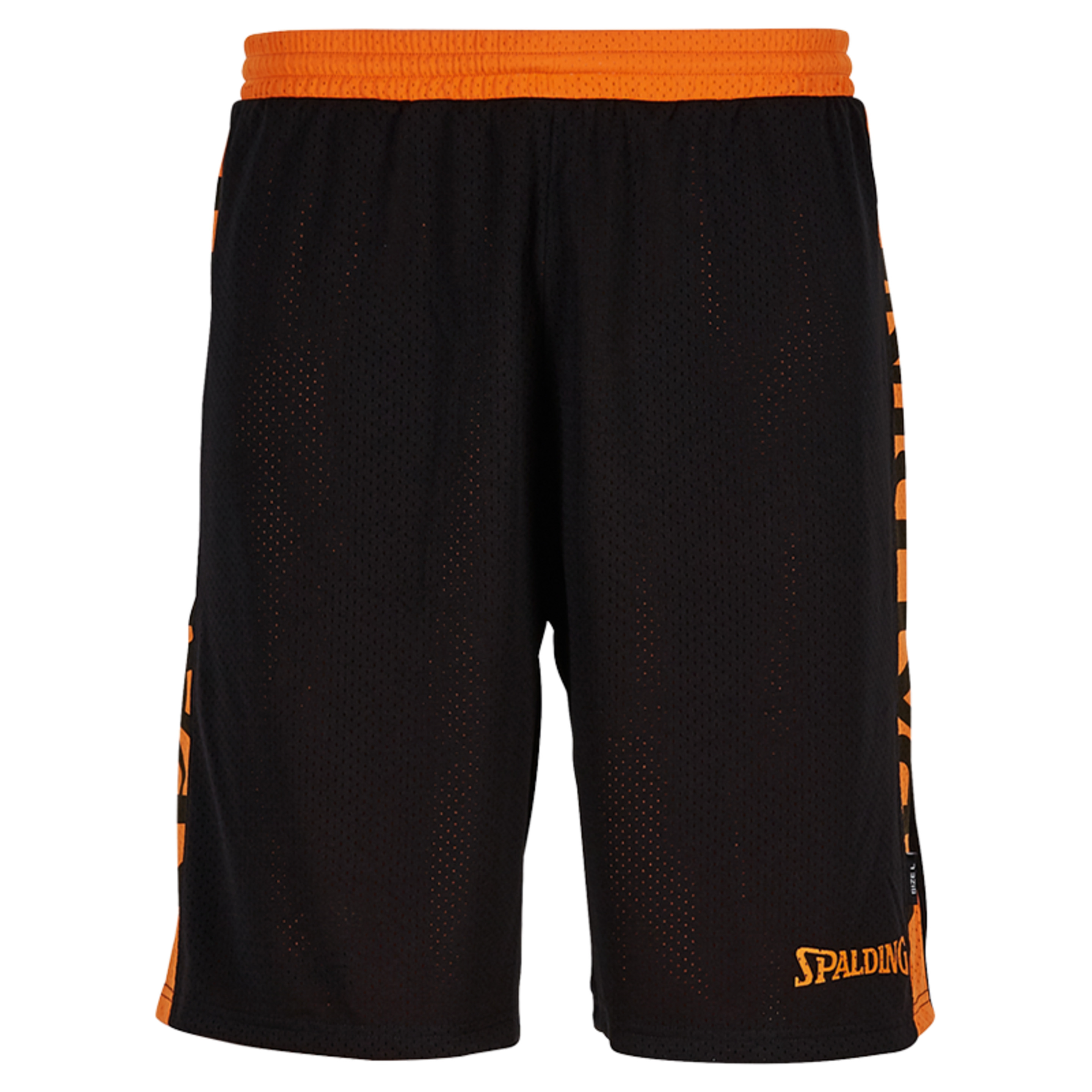 Essential Reversible Shorts Black Spalding - negro-naranja - 