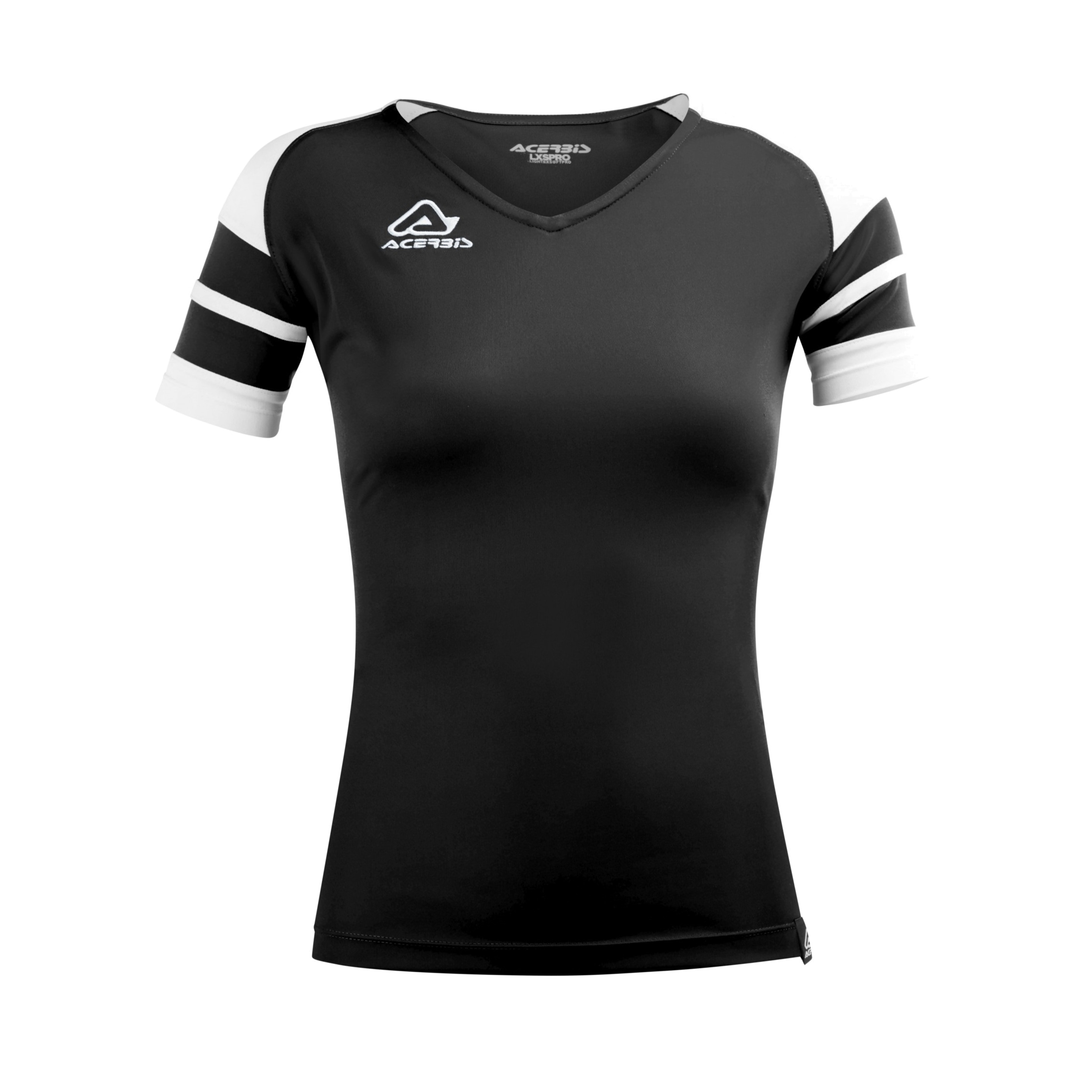 Camiseta Acerbis Kemari Manga Corta (Mujer) - negro-blanco - 