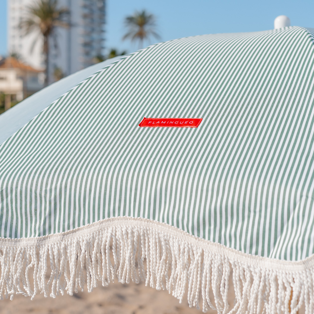 Sombrilla Playa Jardin Upf50+ Altura Regulable Flamingueo 210 X 170 Cm  MKP