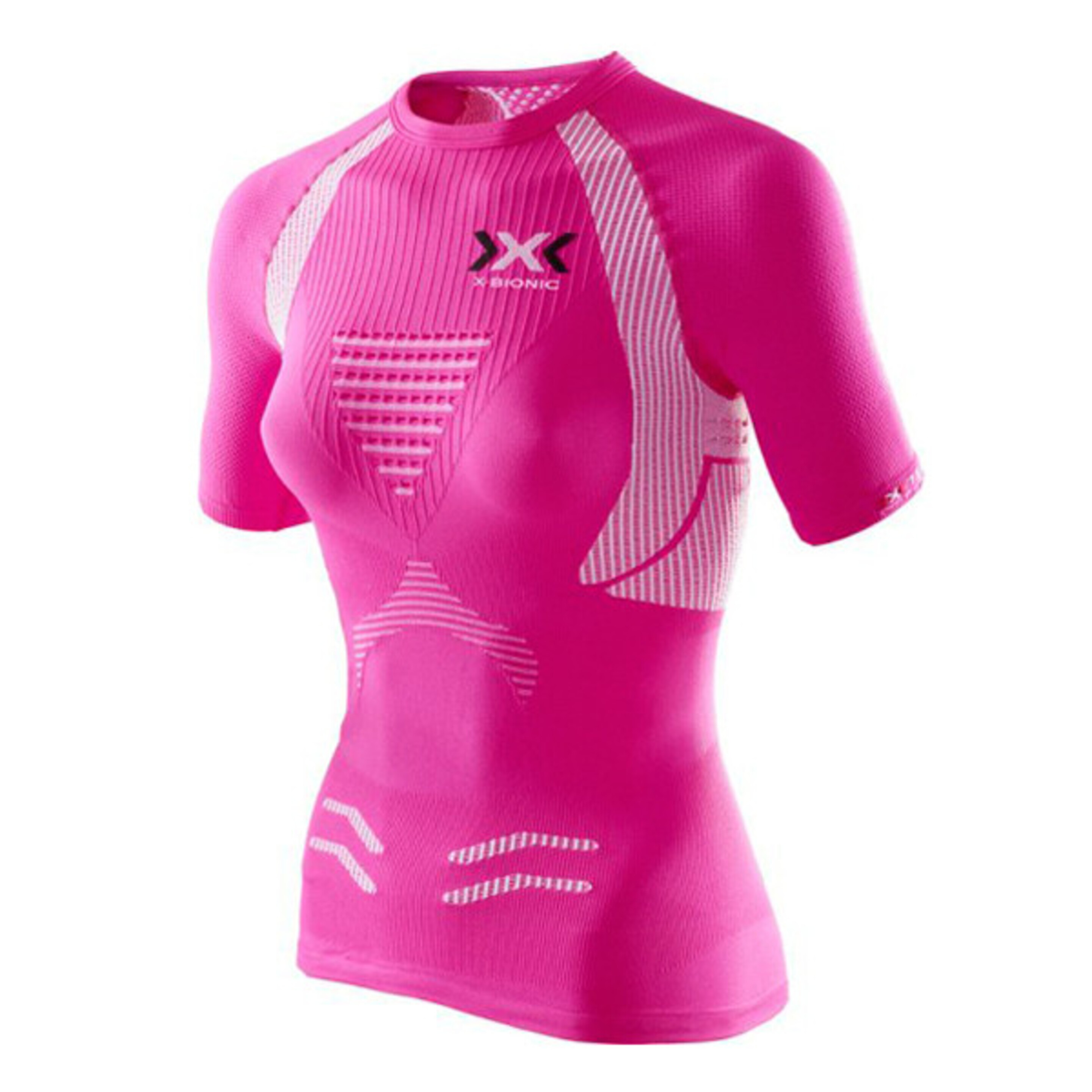 Camiseta M/c Running The Trick Evo De Mujer X-bionic - rosa  MKP