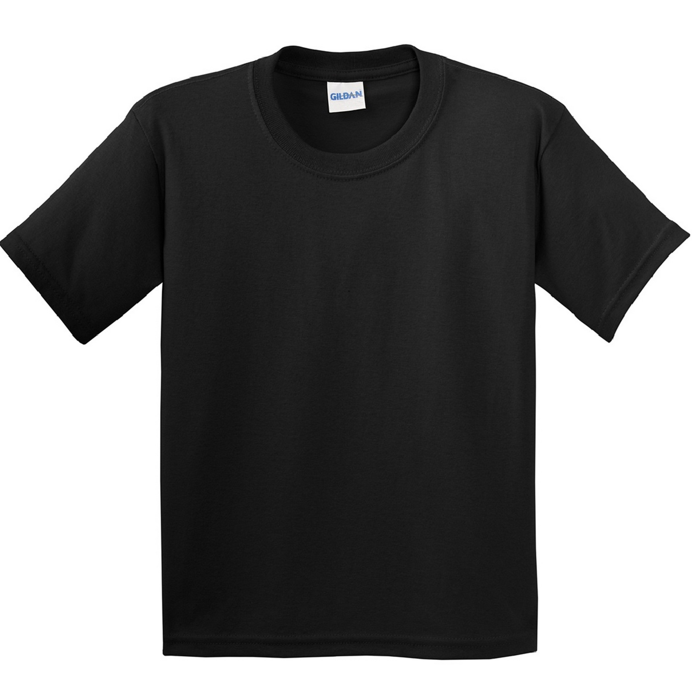Camiseta Básica De Manga Corta Estilosa Suave Gildan - negro - 