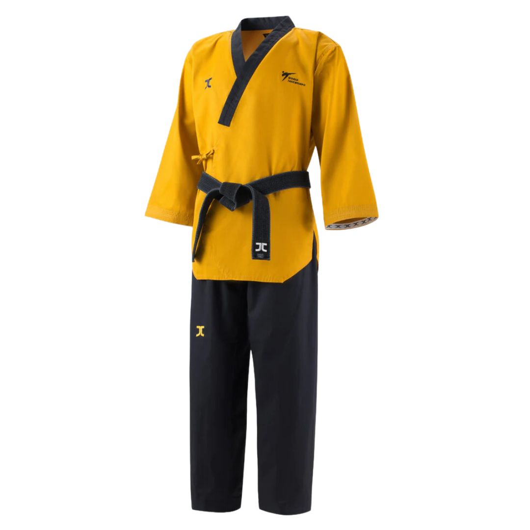 Traje De Taekwondo Jc Poomsae High Dan Pro Athlete - dorado - 