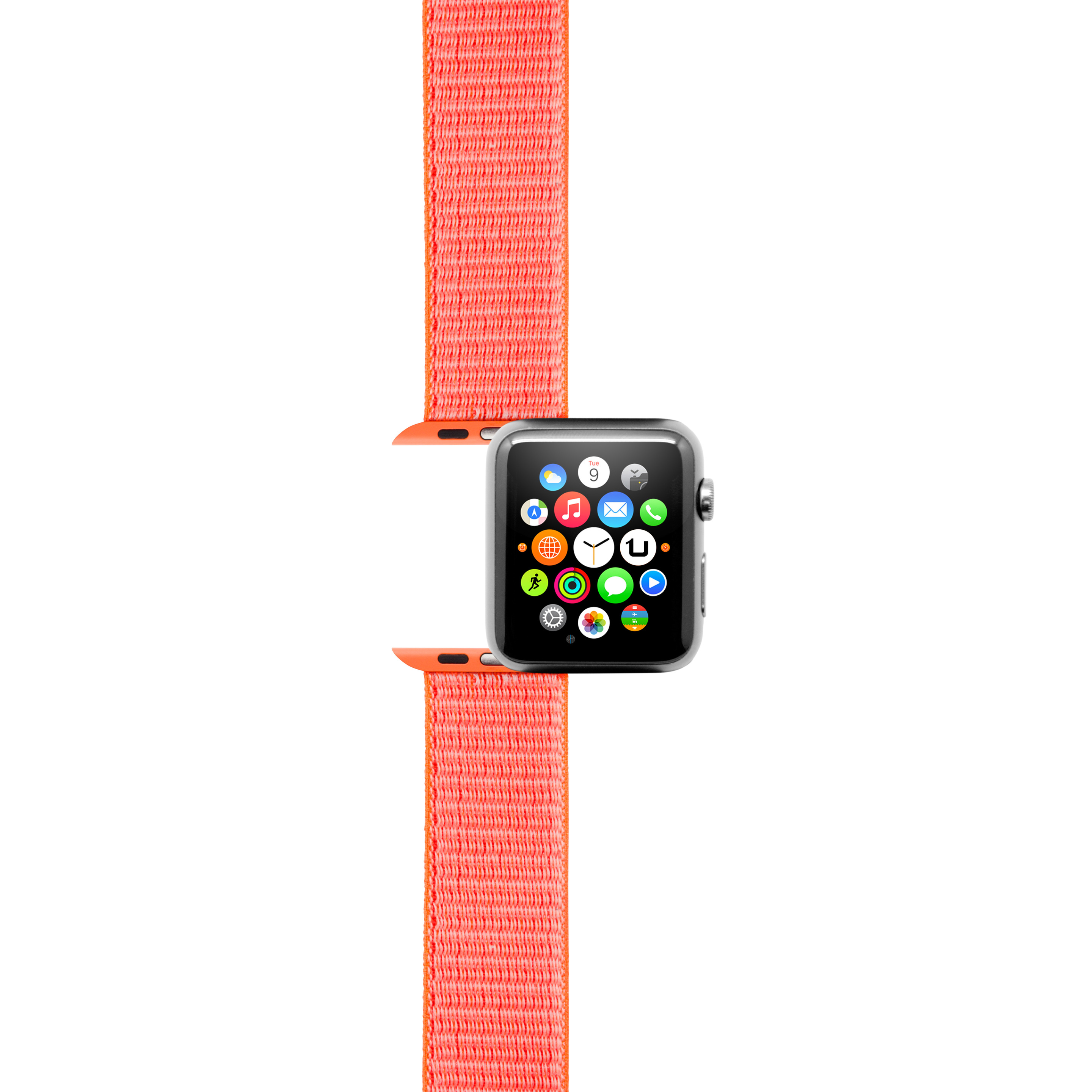 Correa Velcro Para Apple Watch 42/44mm - naranja  MKP