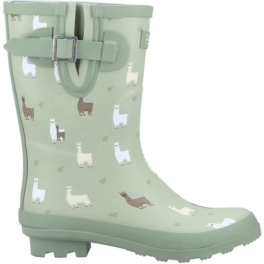 Botas De Wellington Boots De Alpaca Mid Calf Calf Cotswold Farmyard - verde - 