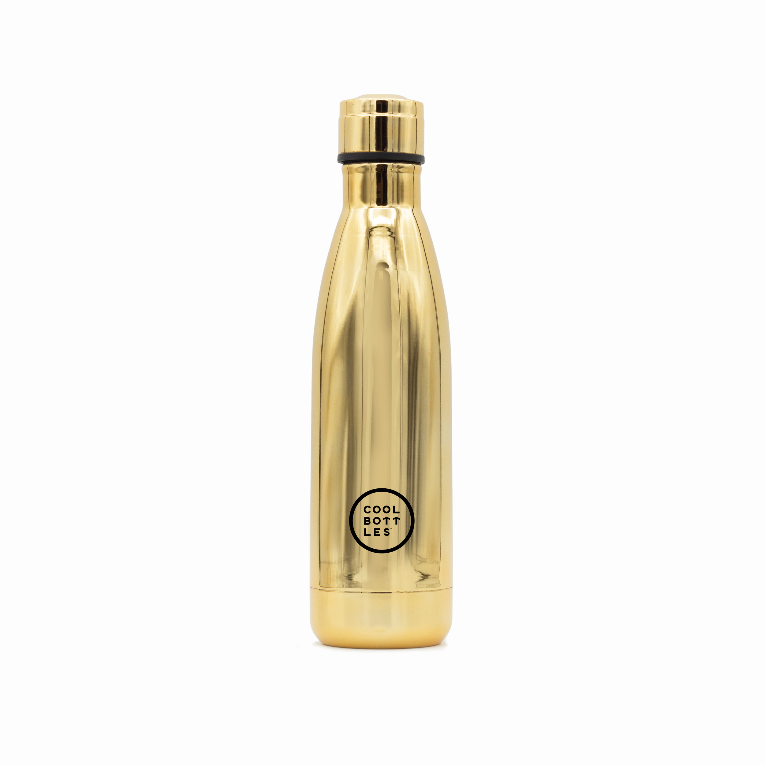 Botella Térmica Acero Inoxidable Cool Bottles - Chrome Gold