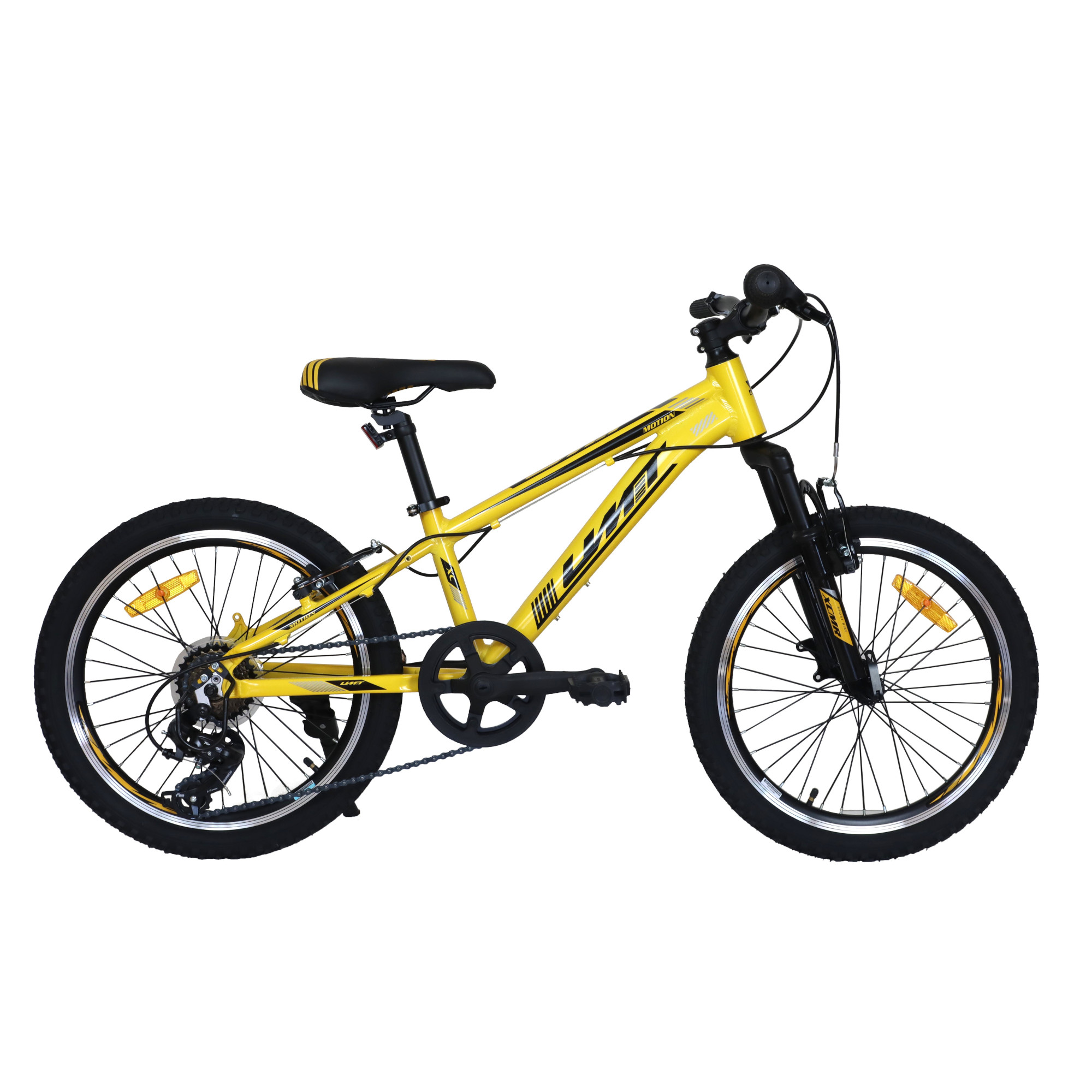 Bicicleta Infantil Aluminio 20” Umit 4motion De 5 A 8 Años - amarillo - 
