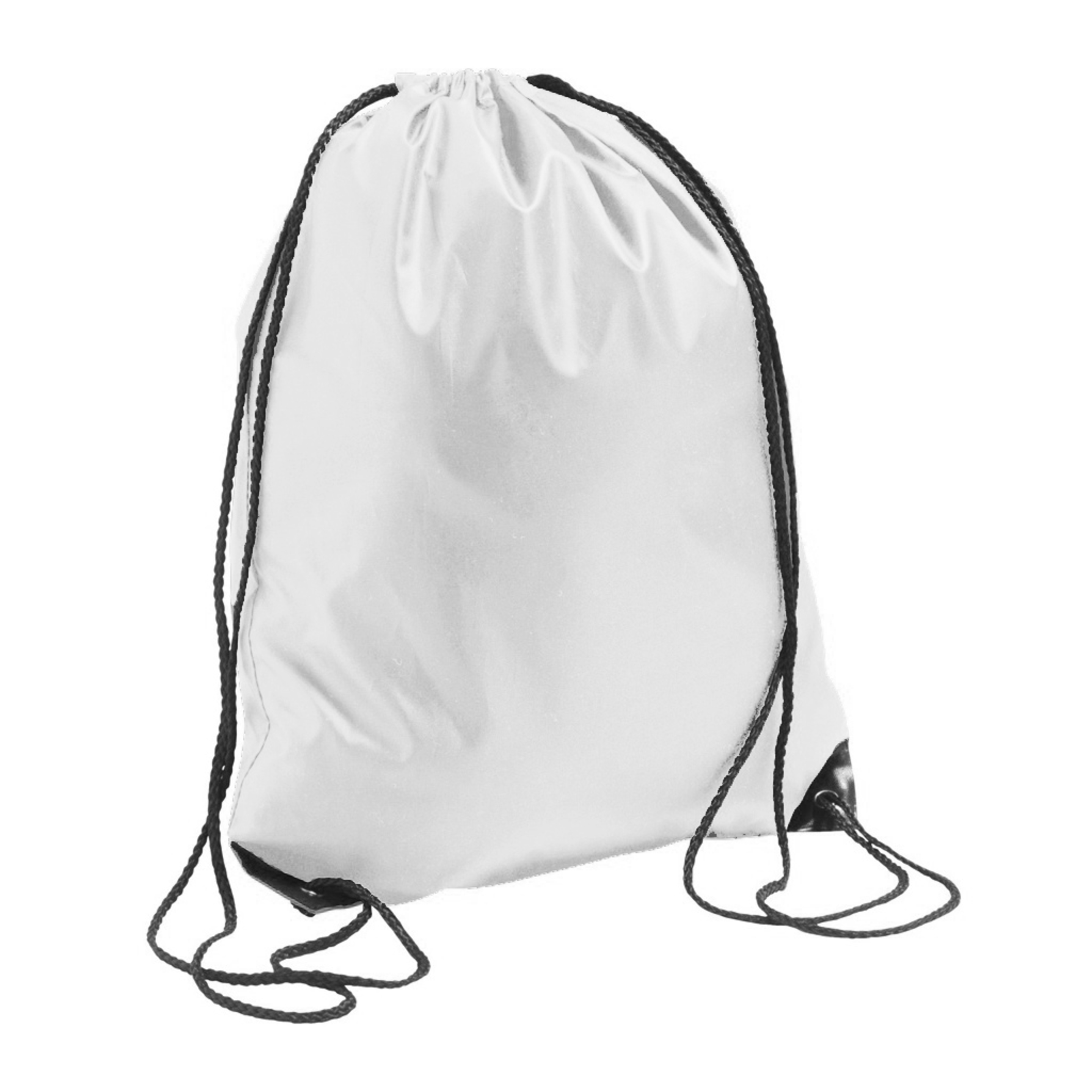 Mochila Saco O De Cuerdas Impermeable/resistente Al Agua Deporte/gimnasio Sols (Blanco)