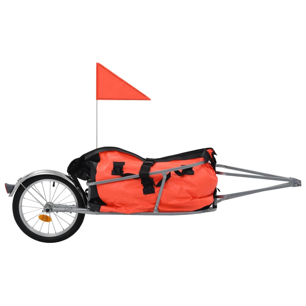 Remolque De Bicicleta Para Equipaje Vidaxl - naranja - 