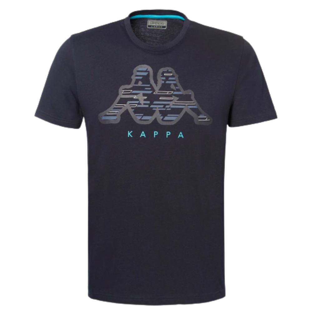 T-shirt Kappa De Homem Galina Azul Marinho