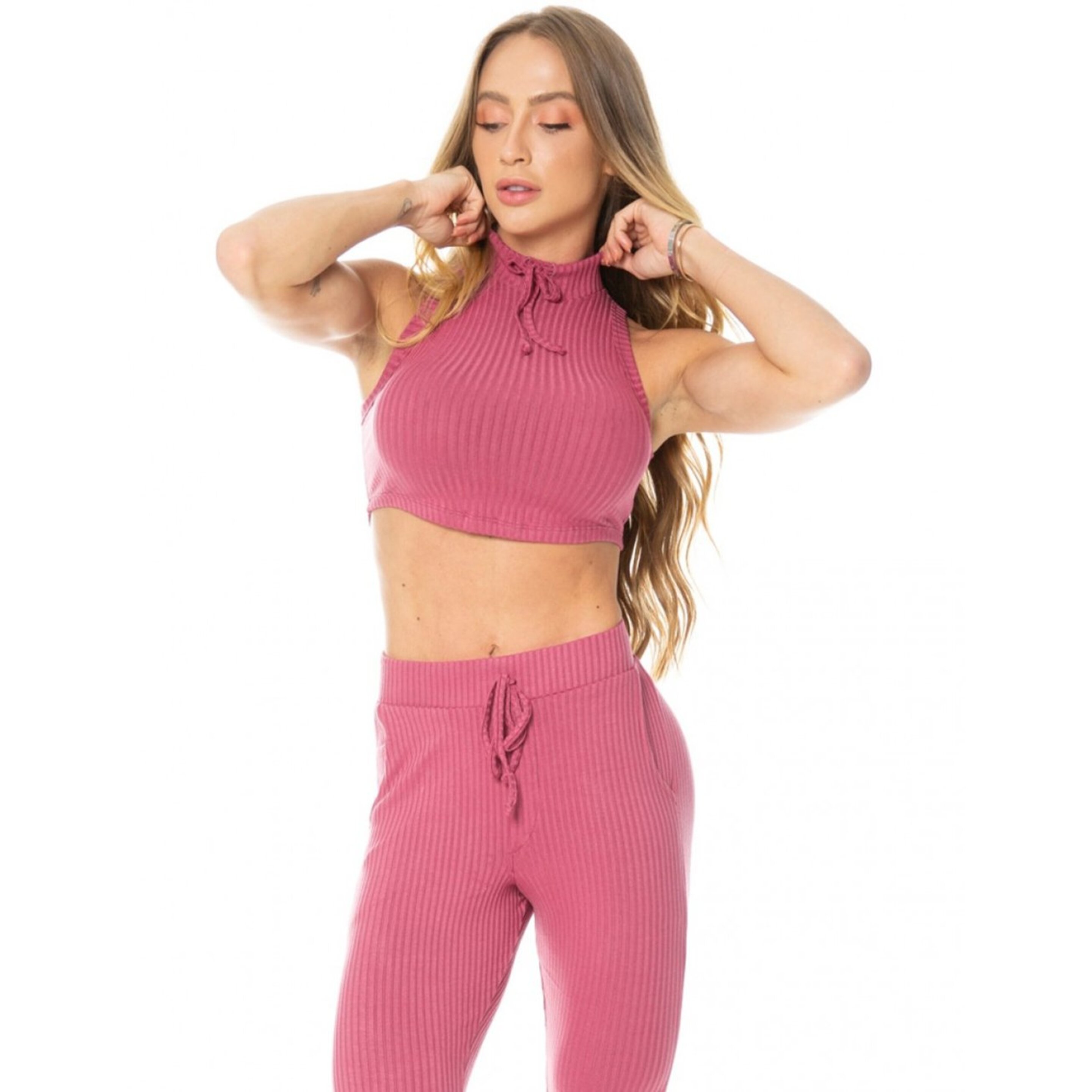 Sujetador Ribbed Crop Top