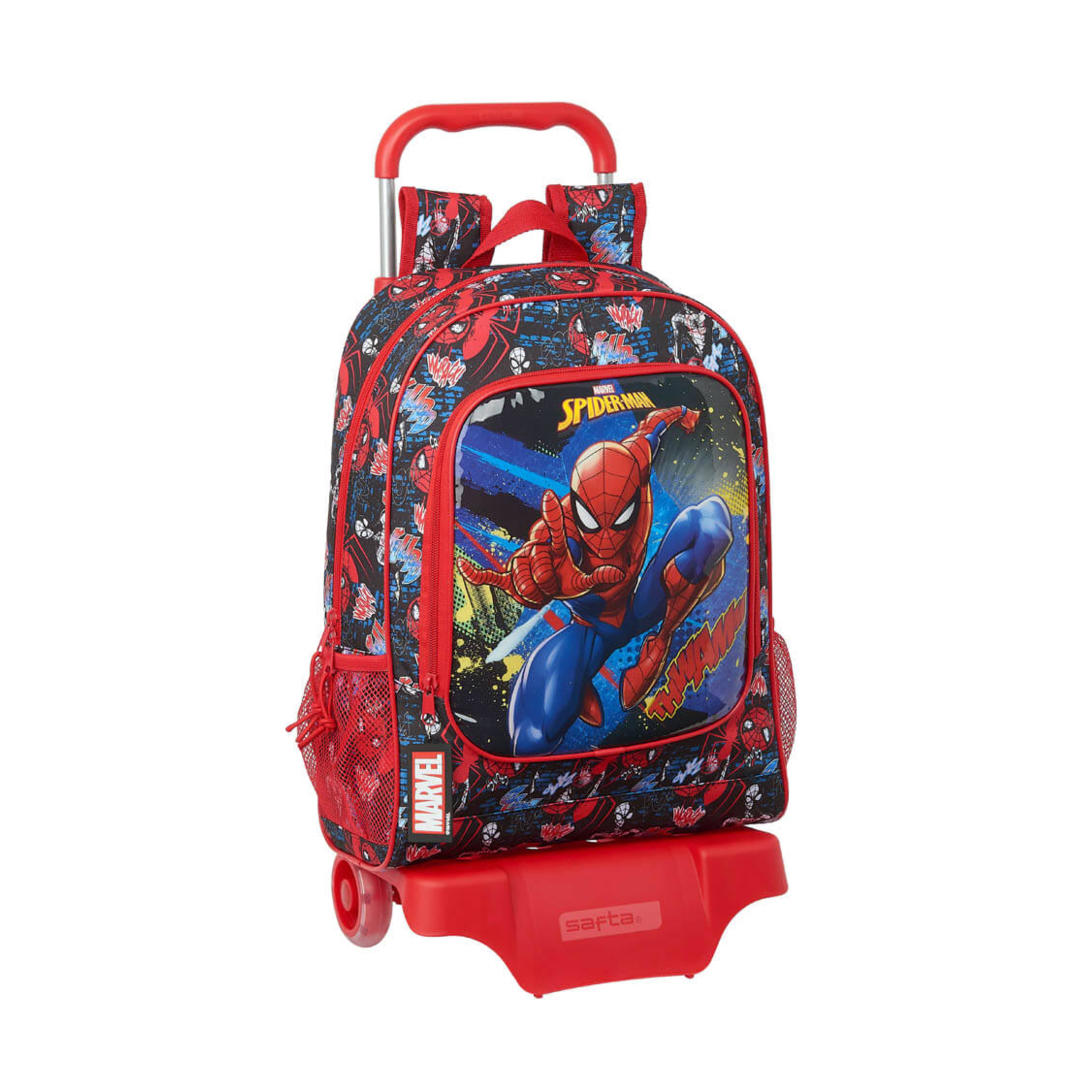 Mochila Spiderman Go Hero Con Carro