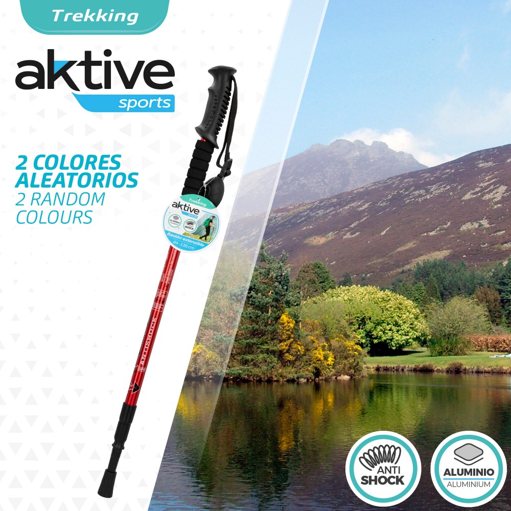 Bastón Trekking 135 Cm Aktive Sport