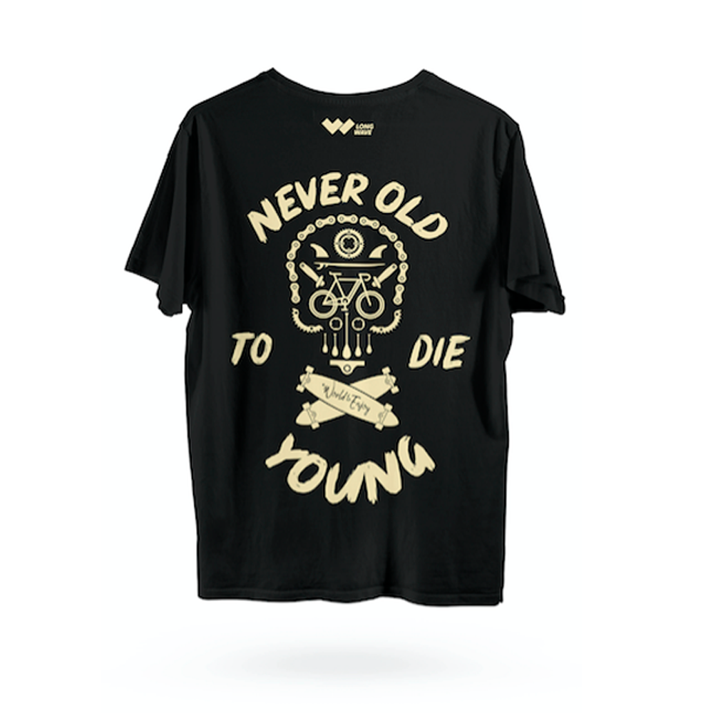 Camiseta Long Wave Never Too Old To Die Young  MKP