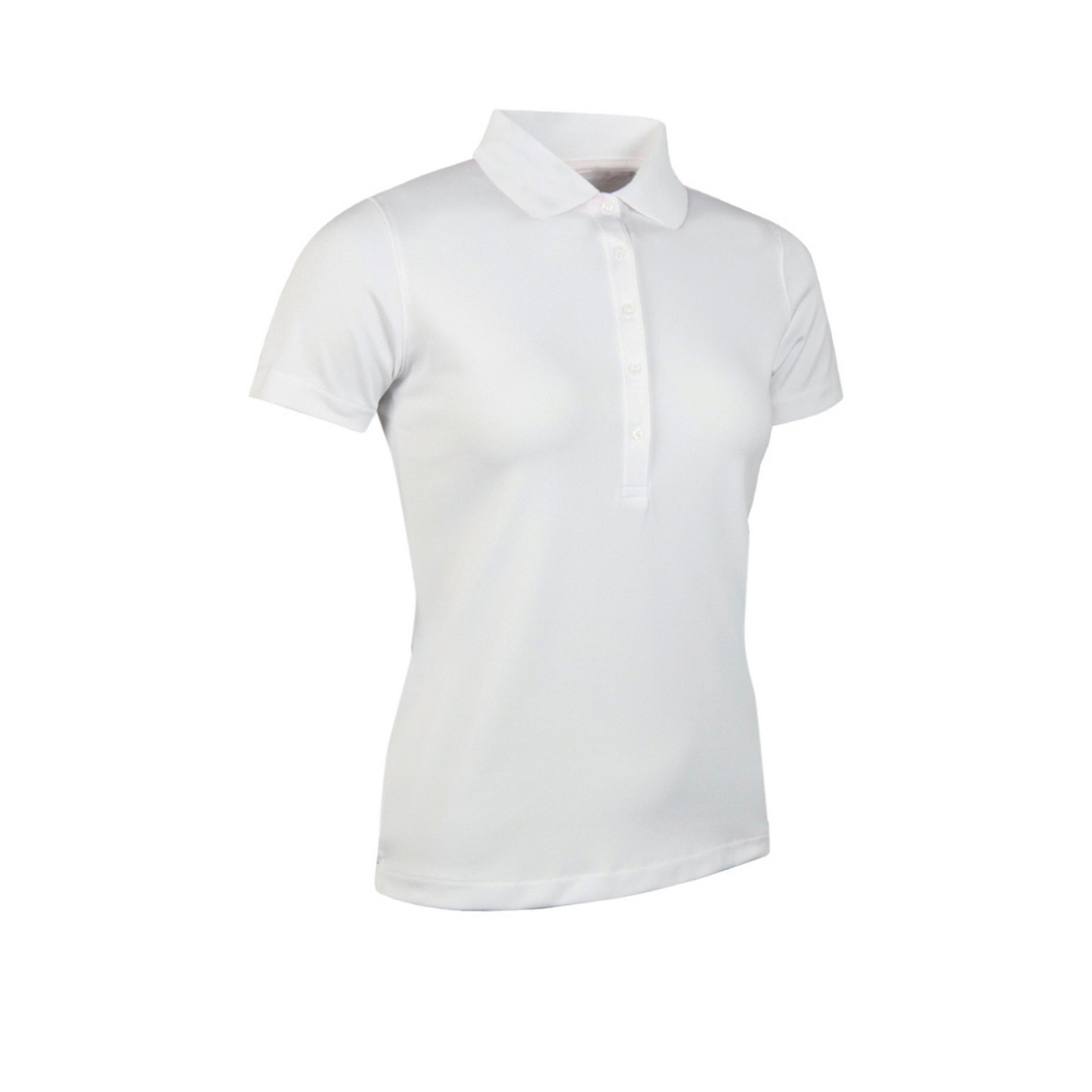 Polo Piqué De Manga Corta Para Mujer Glenmuir (Blanco)