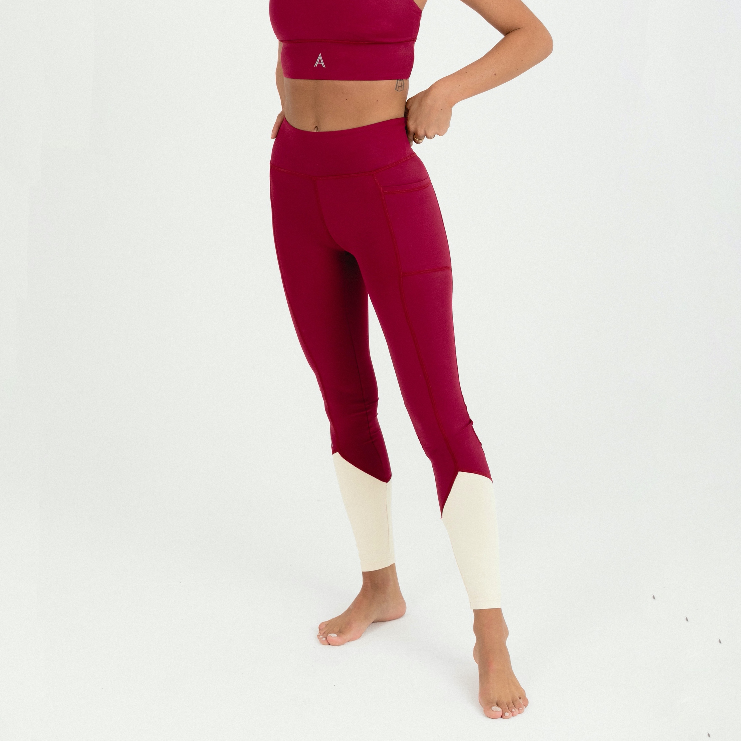 Legging Aqüe Apparel Sprinter Garnet