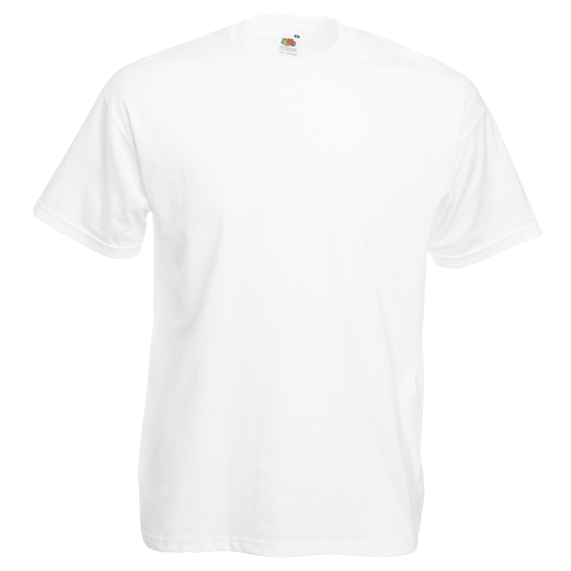 Camiseta Básica De Manga Corta Fruit Of The Loom Valueweight - blanco - 