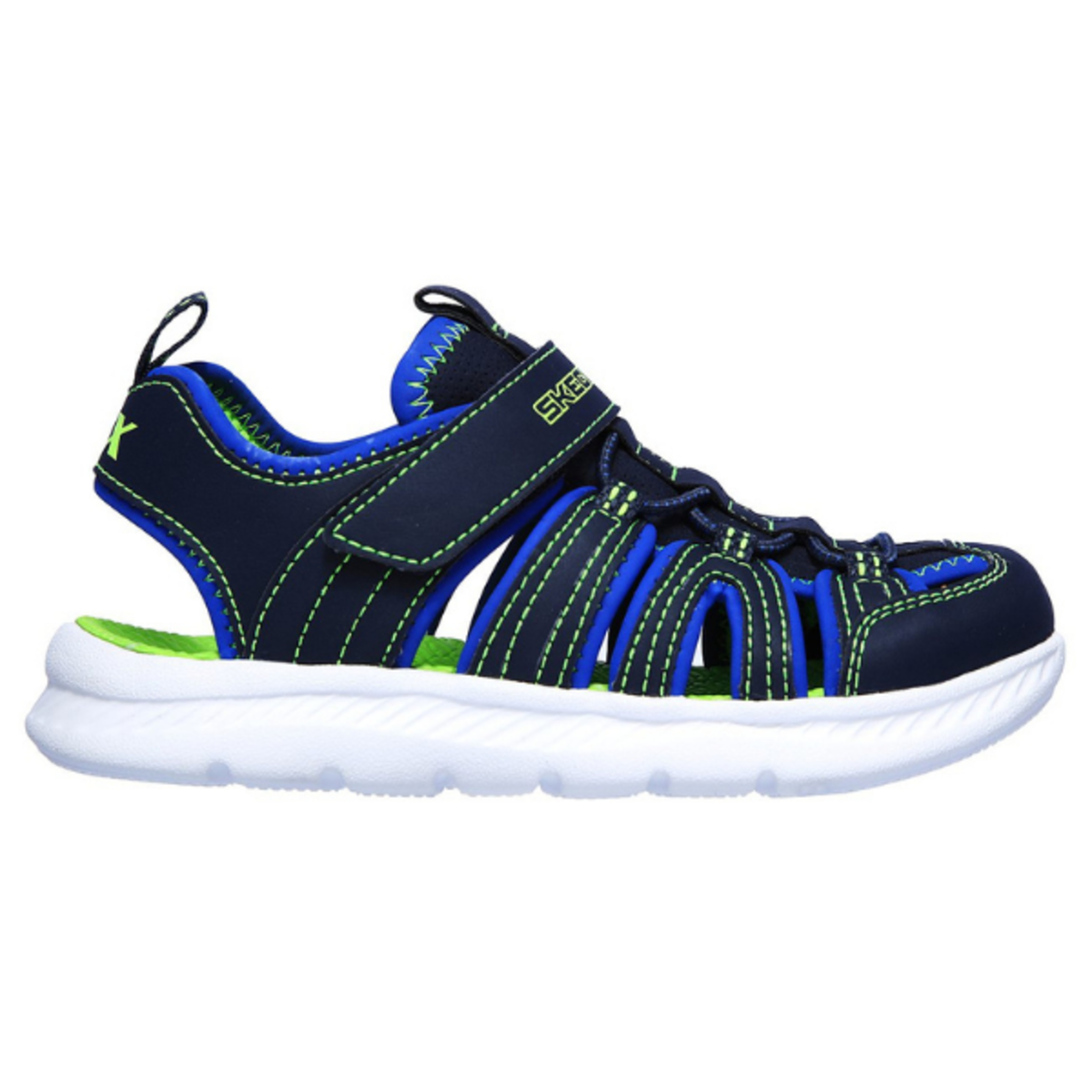 Skechers C-flex Sandal 2.0- Heat -blast. Navy/lime. 400041l/nvlm.