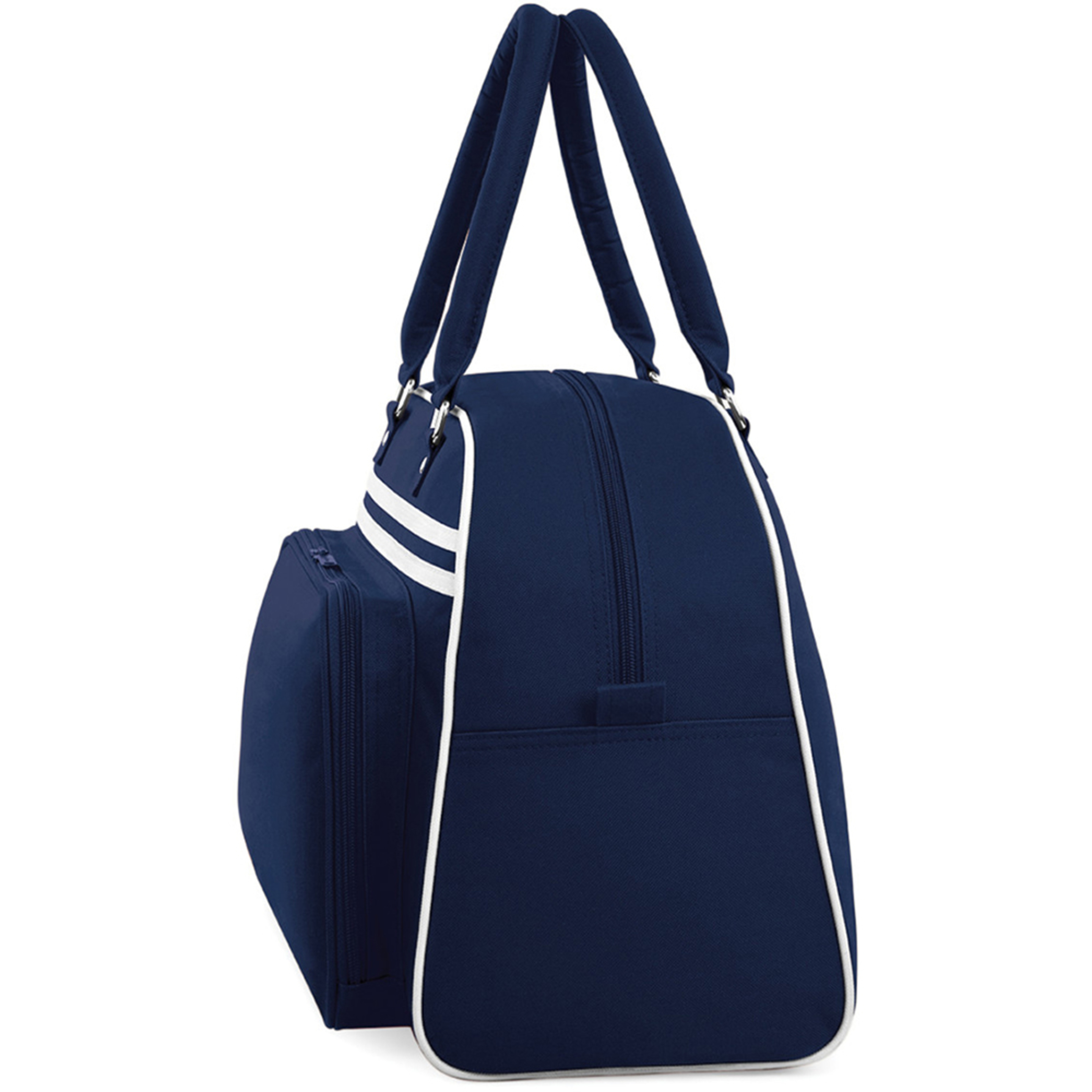 Bolsa Deportiva De Viaje Estilo Bolos Retro (23 Litres) Bagbase (Azul_marino)