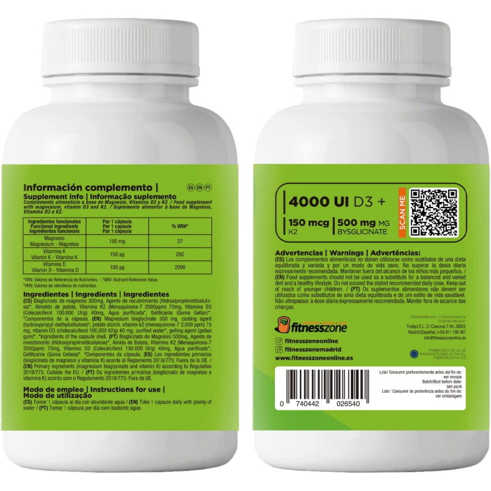 Ultimate Formula Vitamin D3 & K2 + Magnesium 120 Caps  MKP