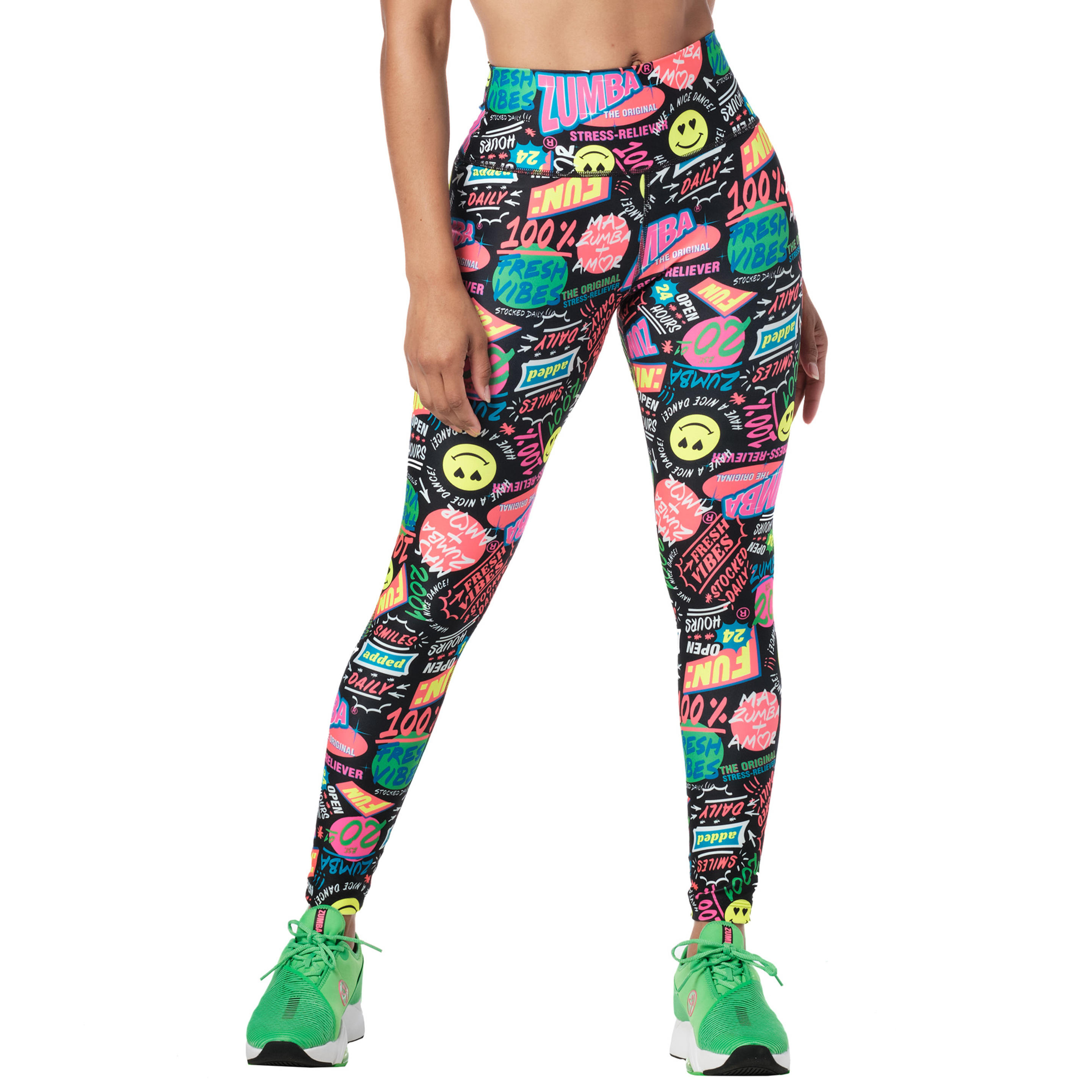 Leggings De Cintura Alta Zumba Fresh Vibes