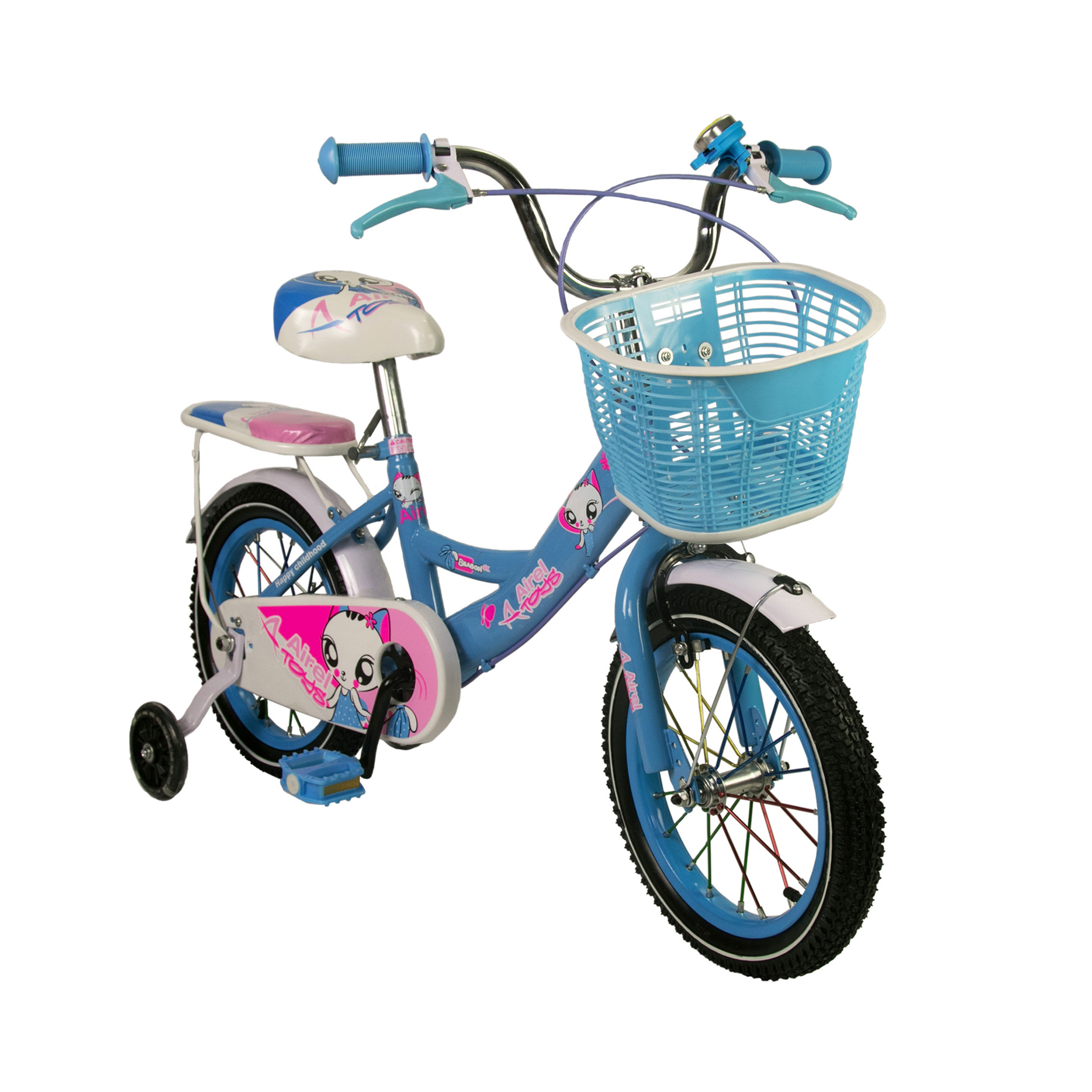 Bici Ruedines-cesta Niñas 3-7 Años Medidas: 80.5x19x40cm Color Azul