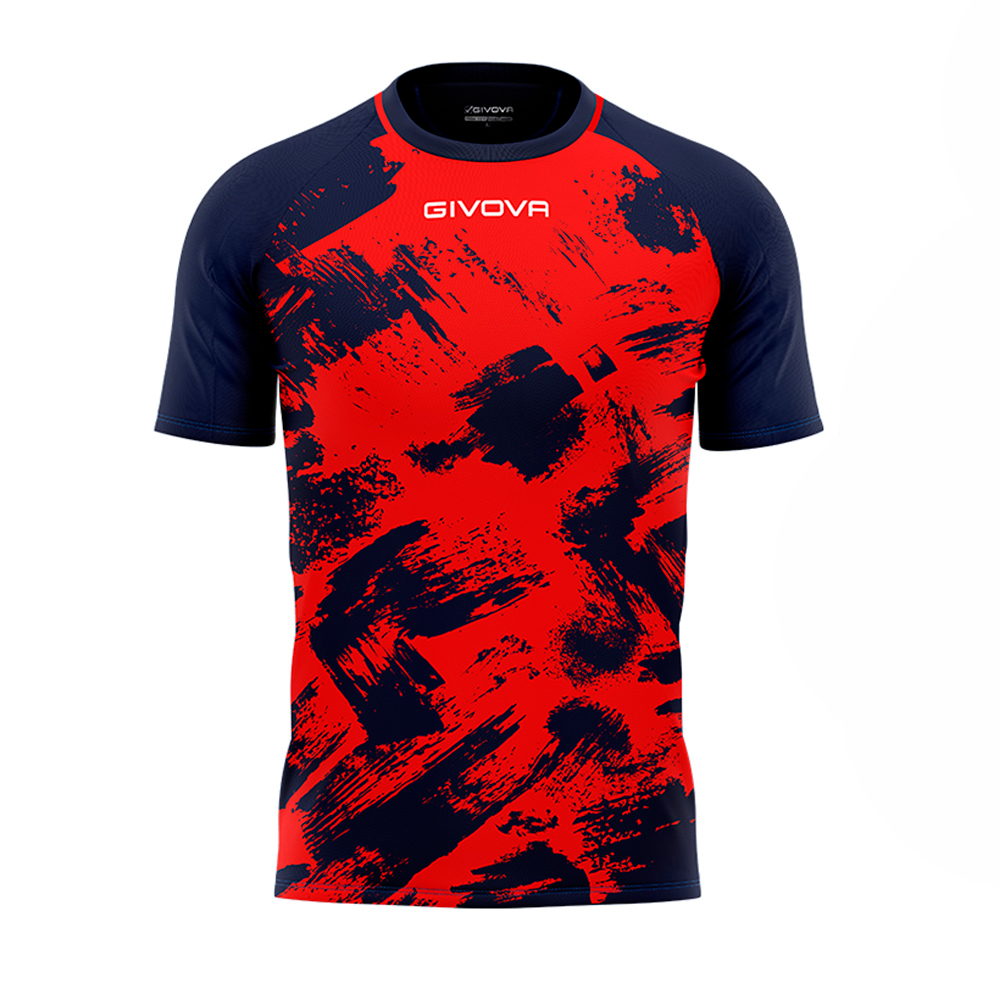Camiseta De Fútbol Givova Art - rojo-azul-marino - 
