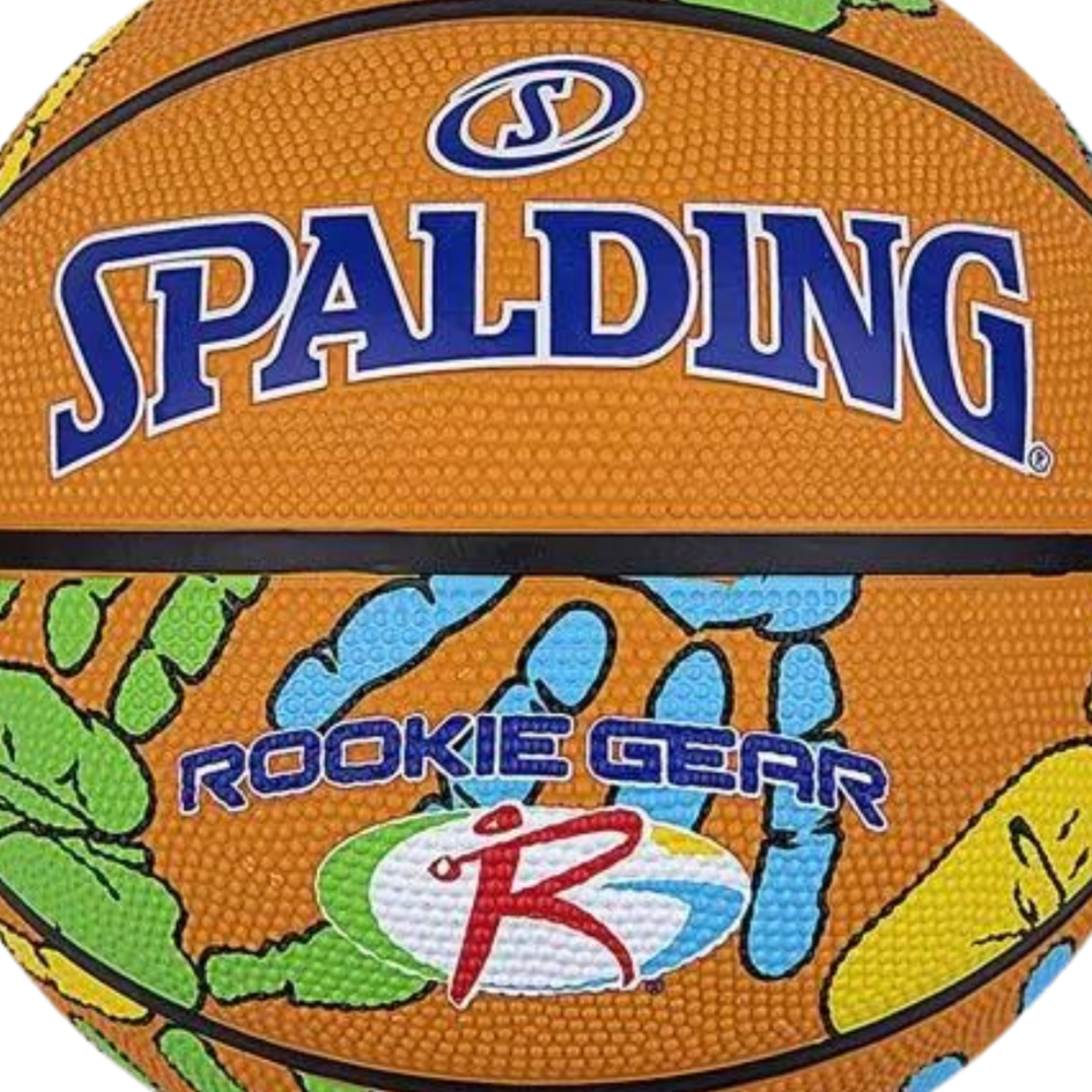 Spalding Rookie Gear Hands Sz4 Rubber - Laranja | Sport Zone MKP