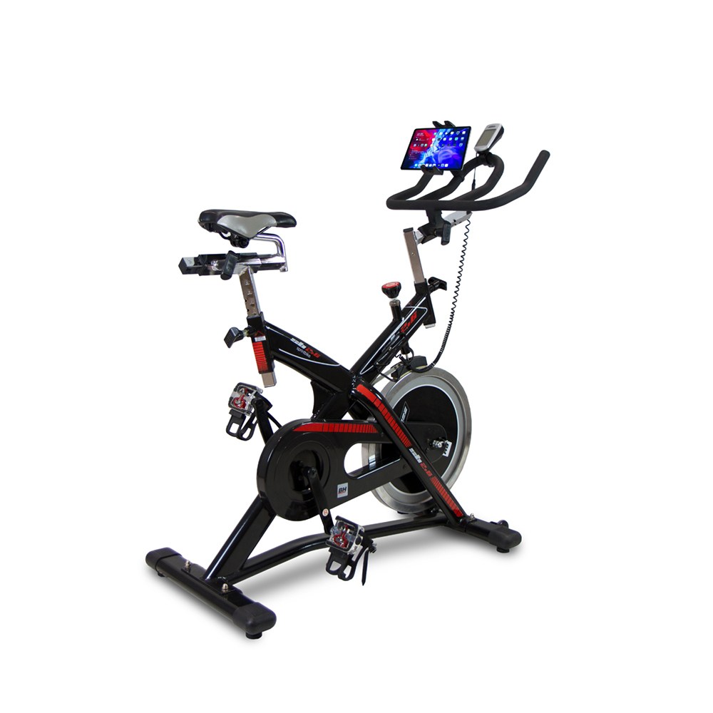 Bicicleta Indoor Bh Fitness Sb2.6 H9173h + Suporte Universal Para Tablet/smartphone - negro-rojo - 