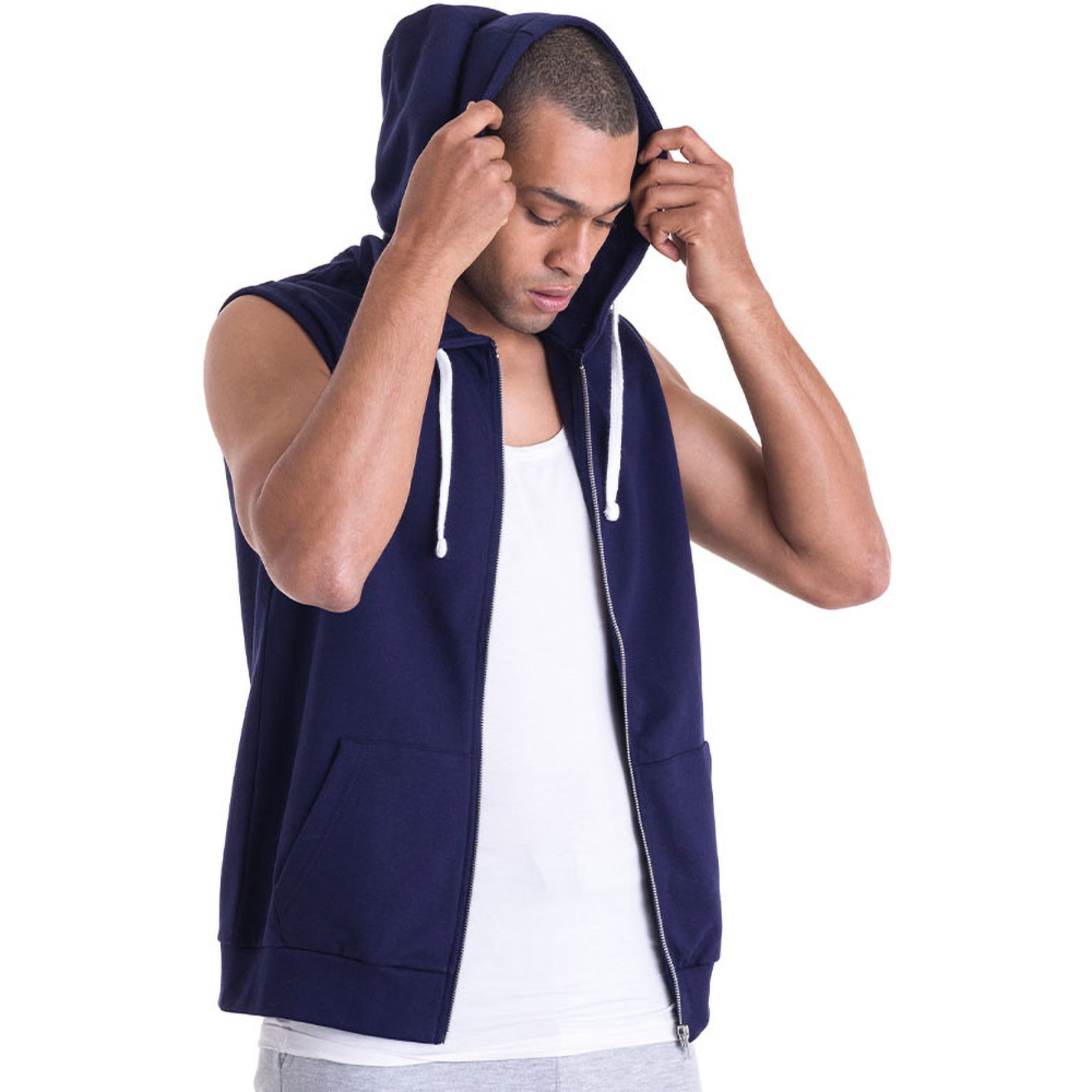 Chaleco Con Capucha Awdis Sleeveless Just Hoods