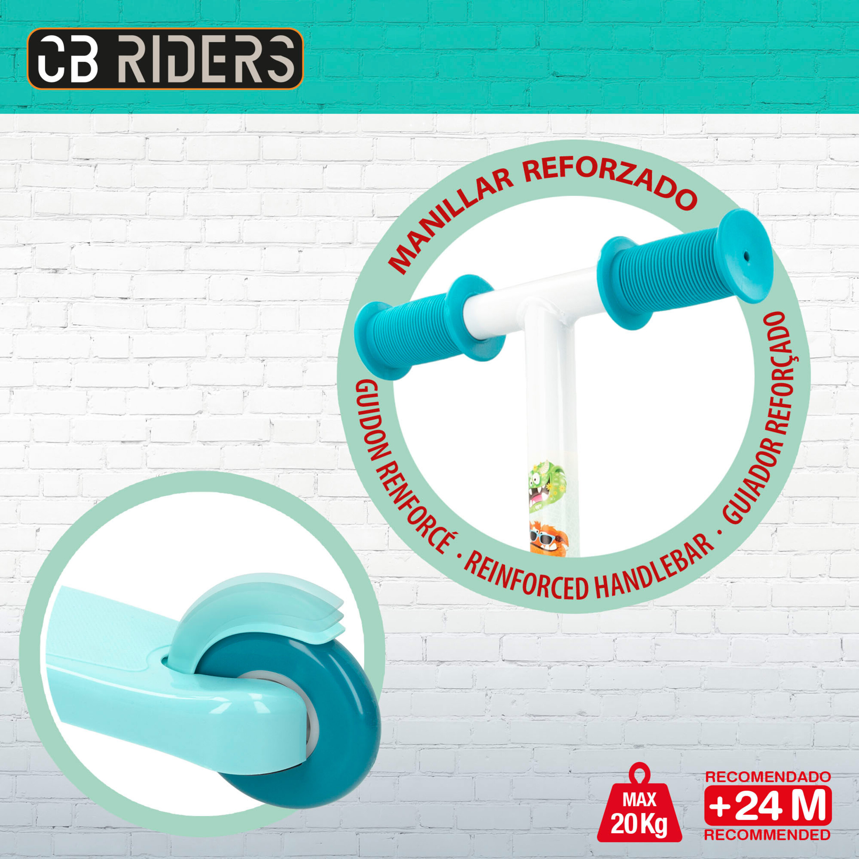 Trotinete 3 Rodas Cb Riders - Azul - Trotinetes 3 Rodas | Sport Zone MKP