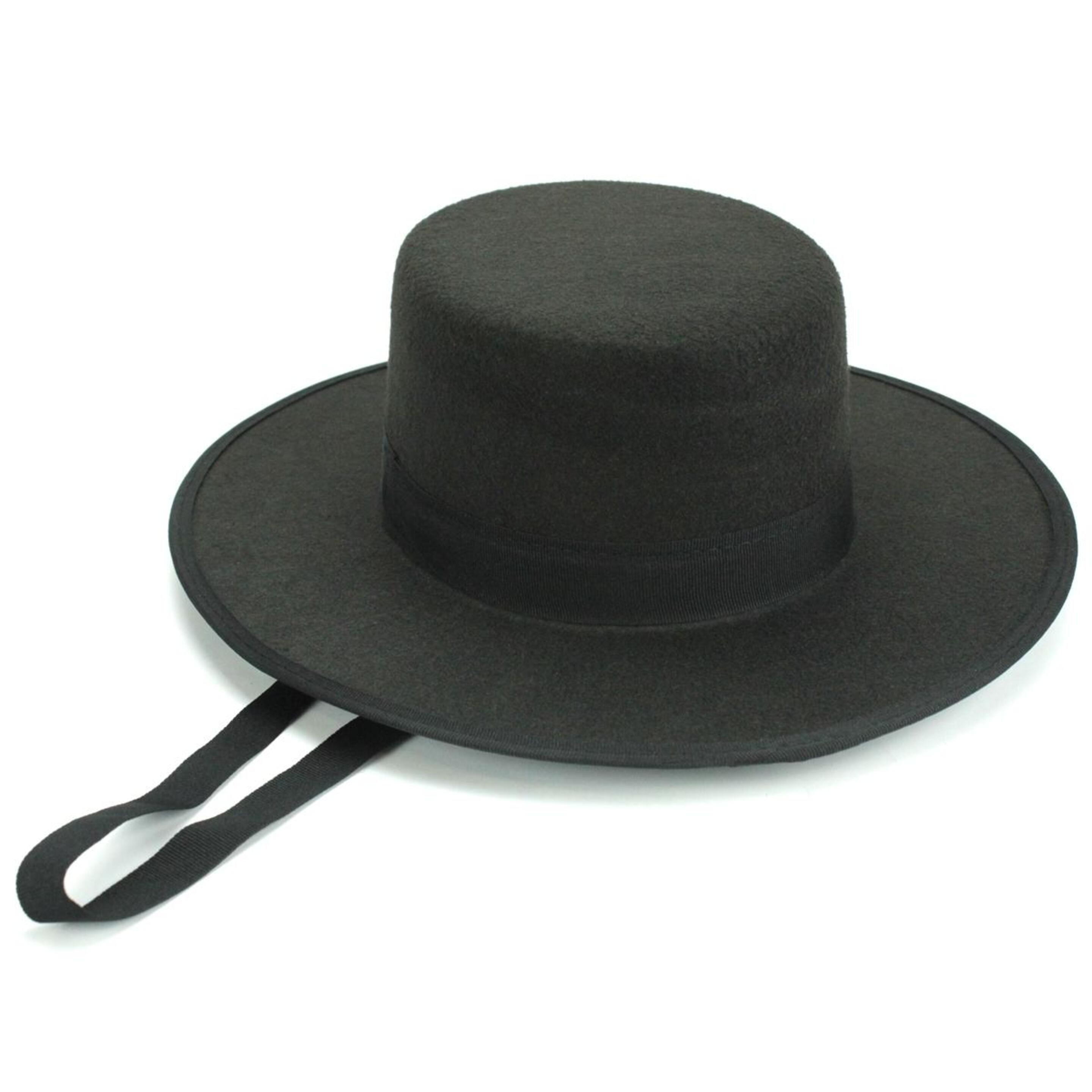 Sombrero Cordobés De Fieltro - negro - 