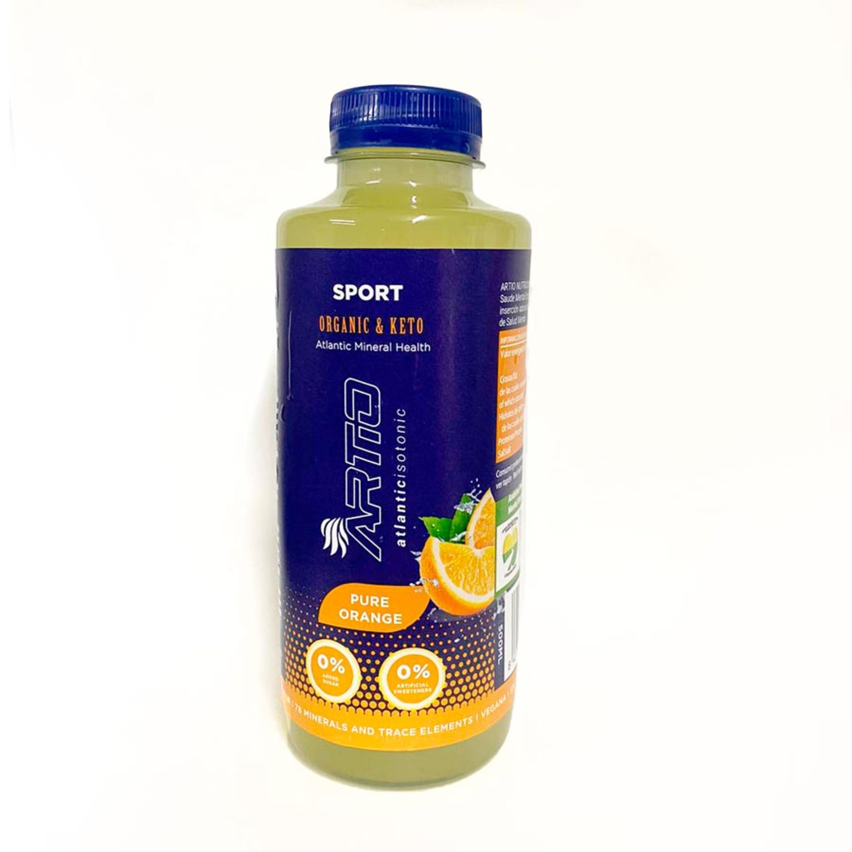 Bebida Isotónica Sabor Naranja Artio Sport | Pack 6x500ml - Isotónico  MKP