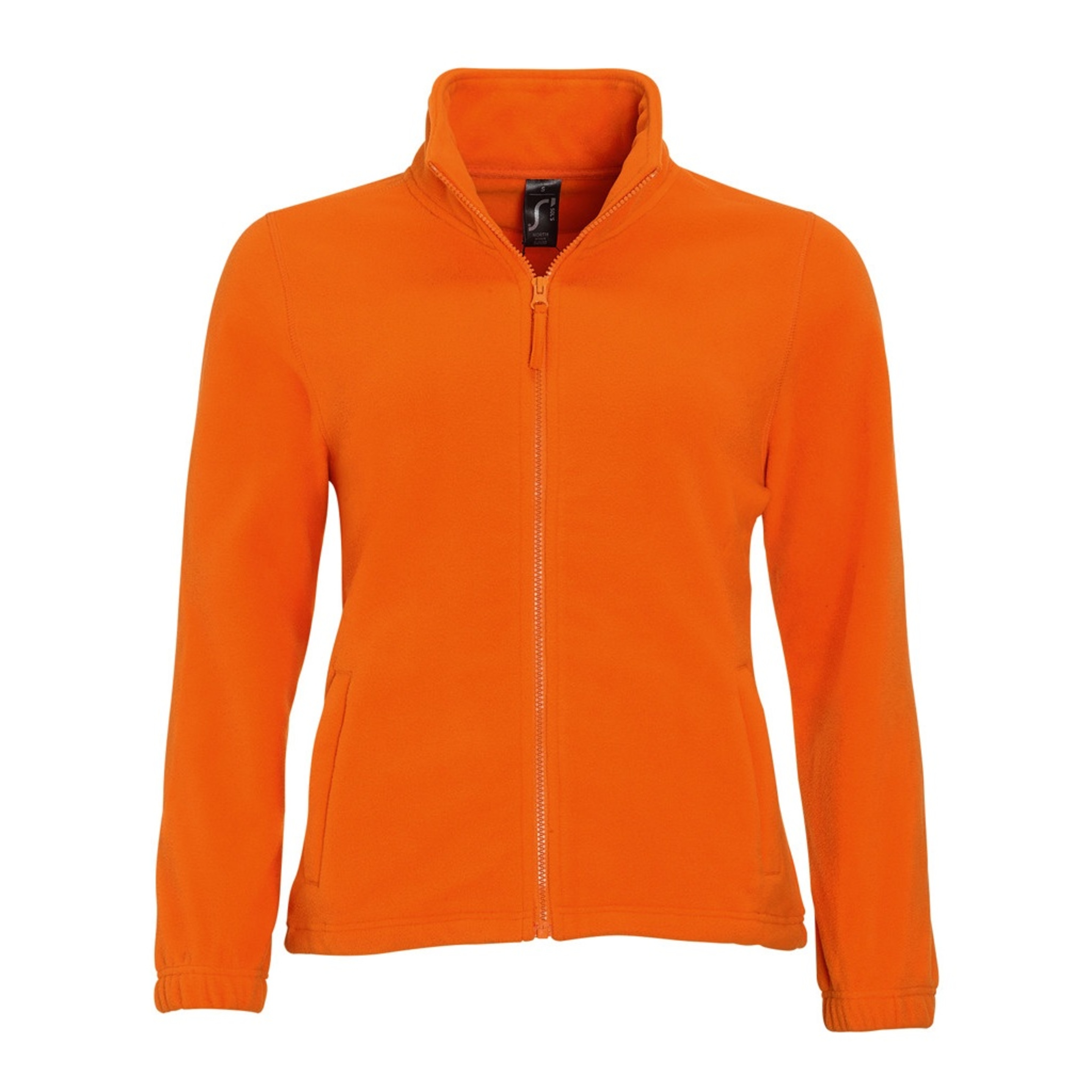 Chaquetilla Polar Con Cremallera Completa Modelo North Para Mujer Sols (Naranja)