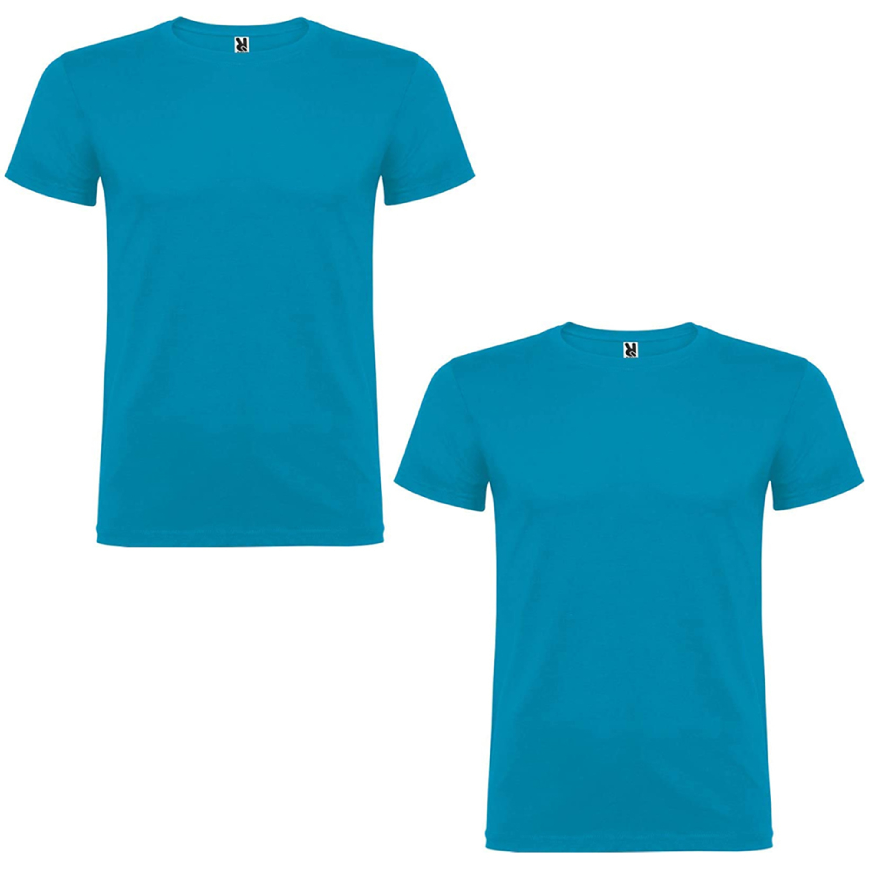 2 T-shirts Manga Curta Roly Azul Turquesa
