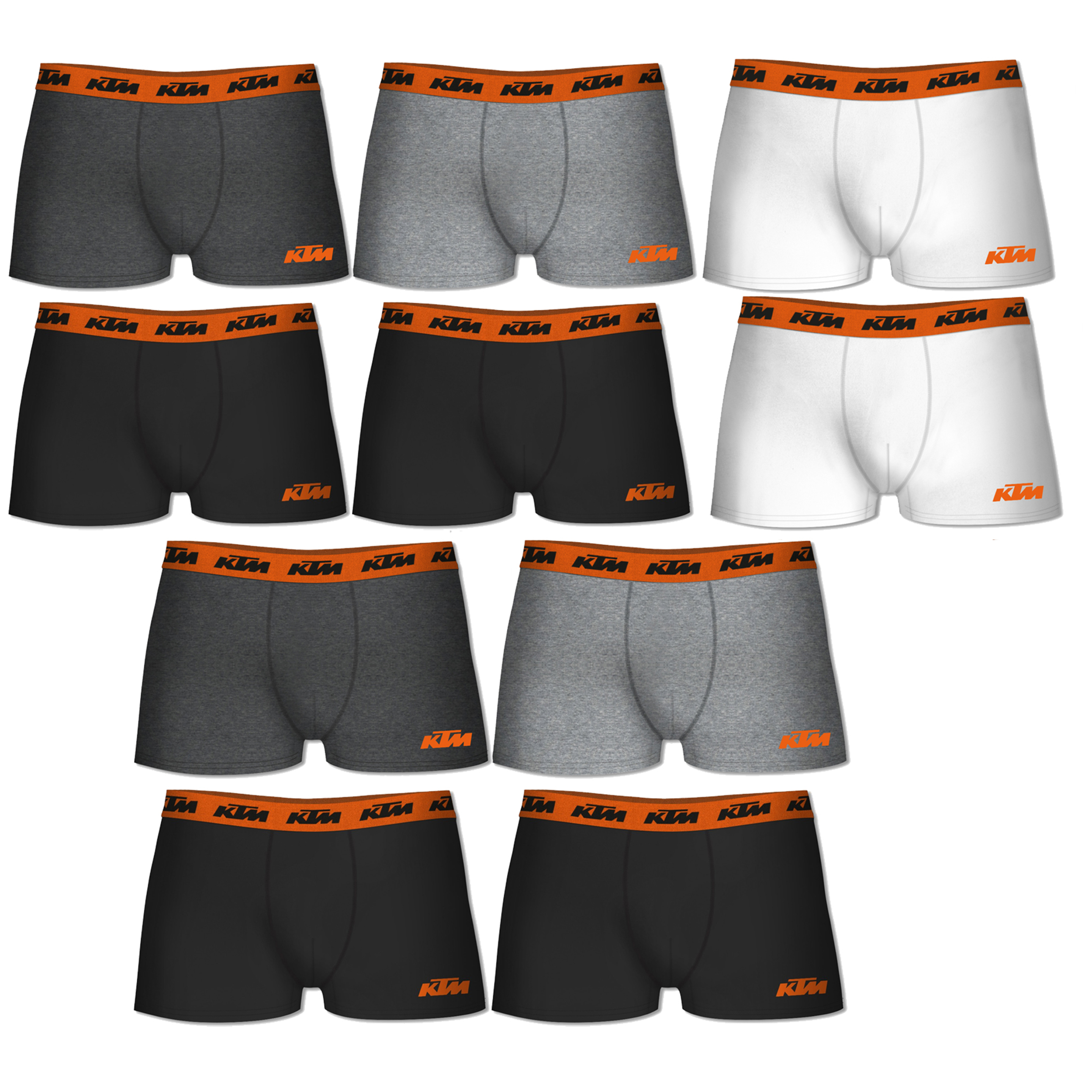 Pack 10 Calzoncillos Ktm - multicolor - 
