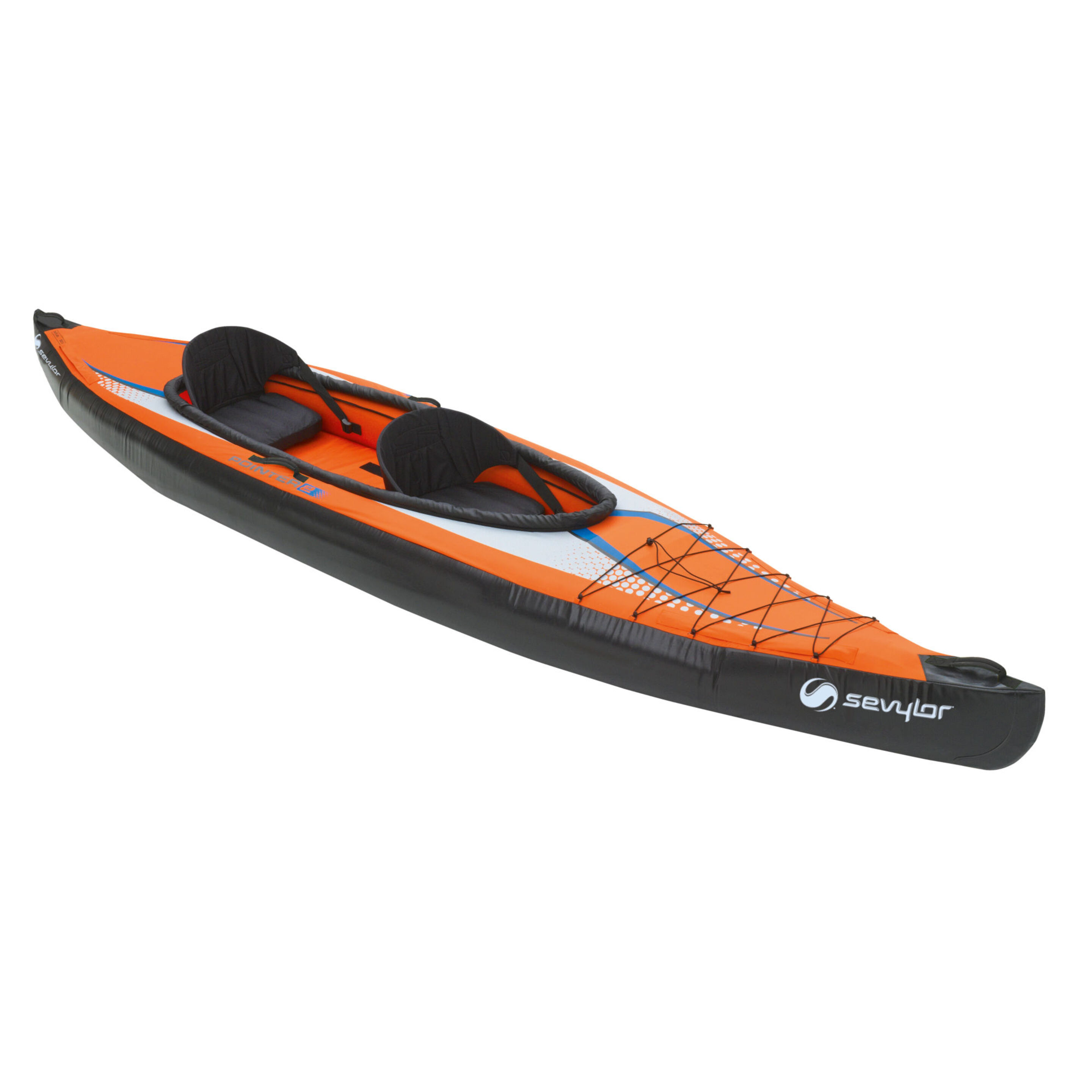 Kayak Insuflável Sevylor Pointer K2 - Laranja/Preto - Kayak 2 lugares | Sport Zone MKP