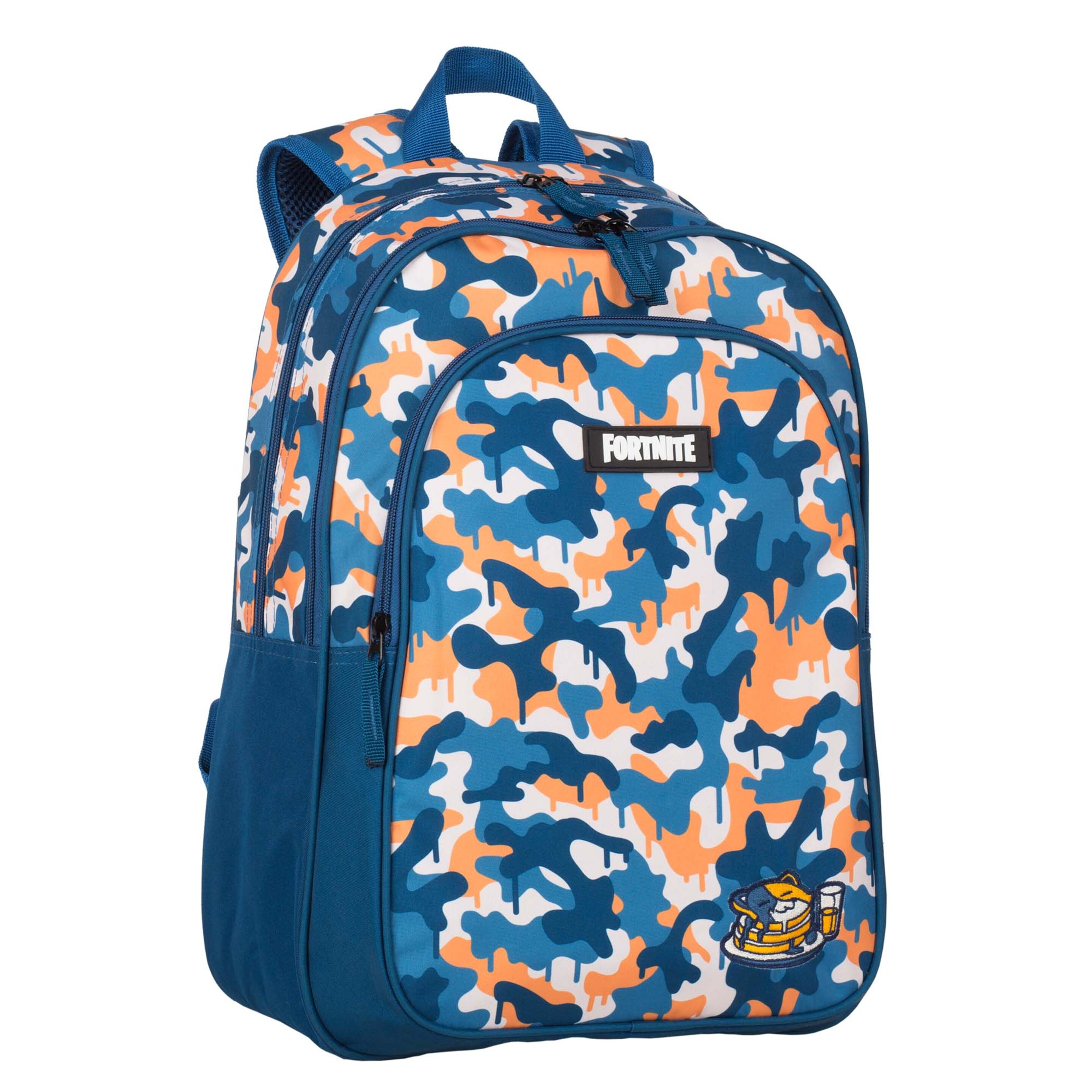 Mochila Fortnite Blue Camo Adaptable Mas Nuevo Carro Toybags 4 Ruedas 360º