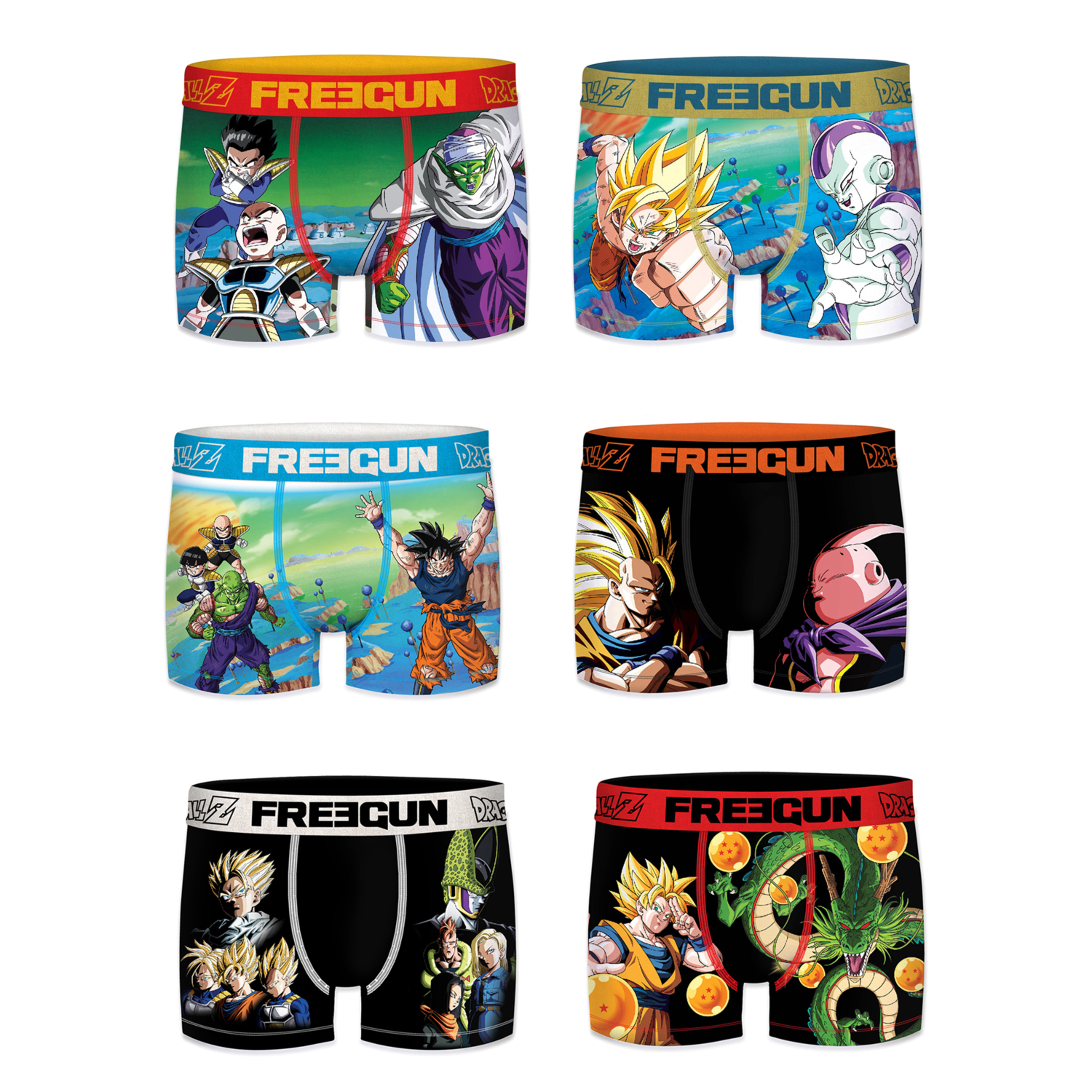 Calzoncillos Freegun Dragon Ball Pack 6 - multicolor - 