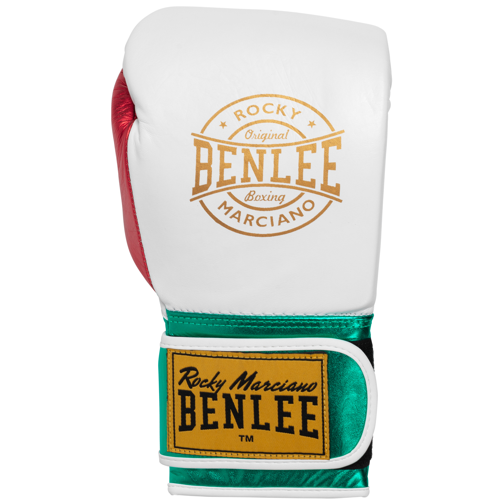 Guantes De Boxeo De Cuero Metalshire Benlee - blanco-verde - 