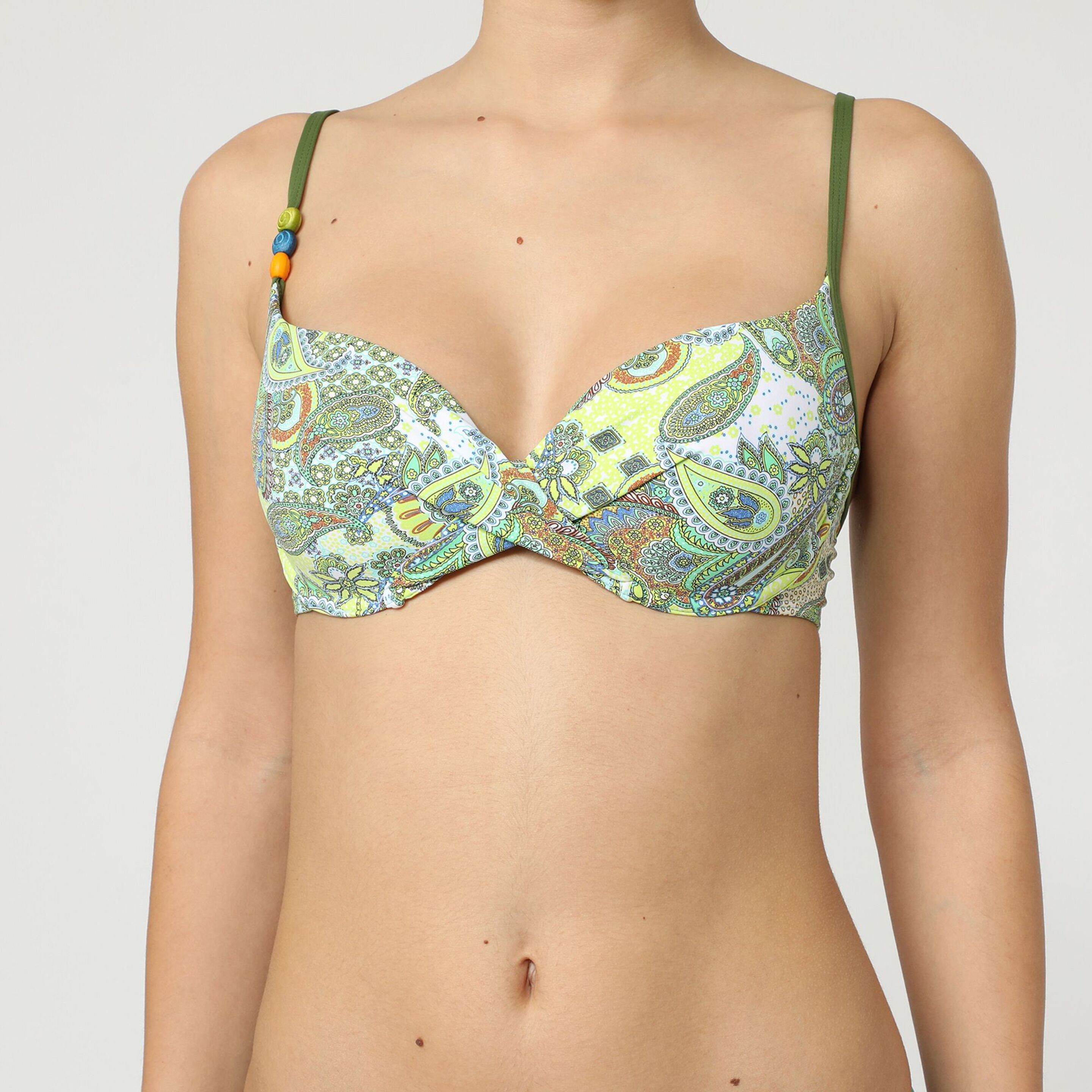 Sujetador Bandeau De Baño Estampado Búlgaro