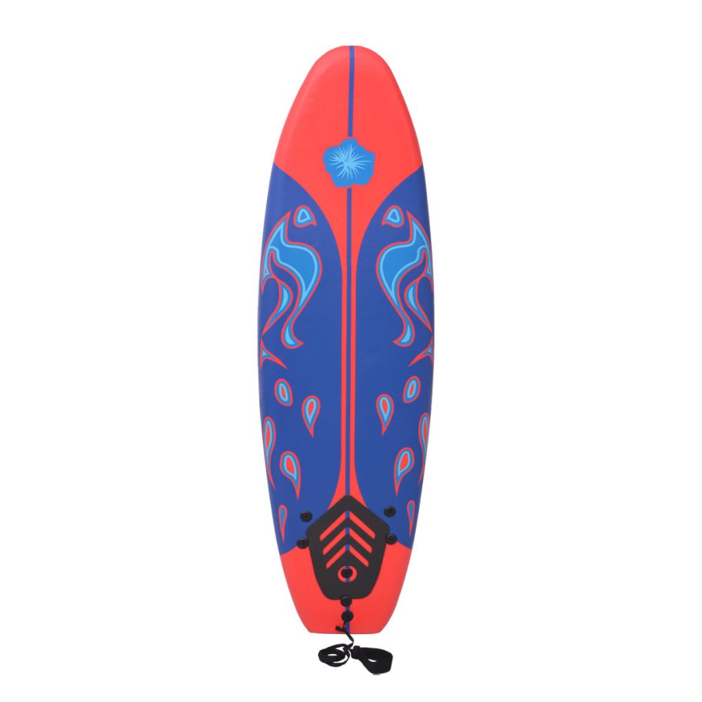 Tabla De Surf Vidaxl 170 Cm Azul Y Roja