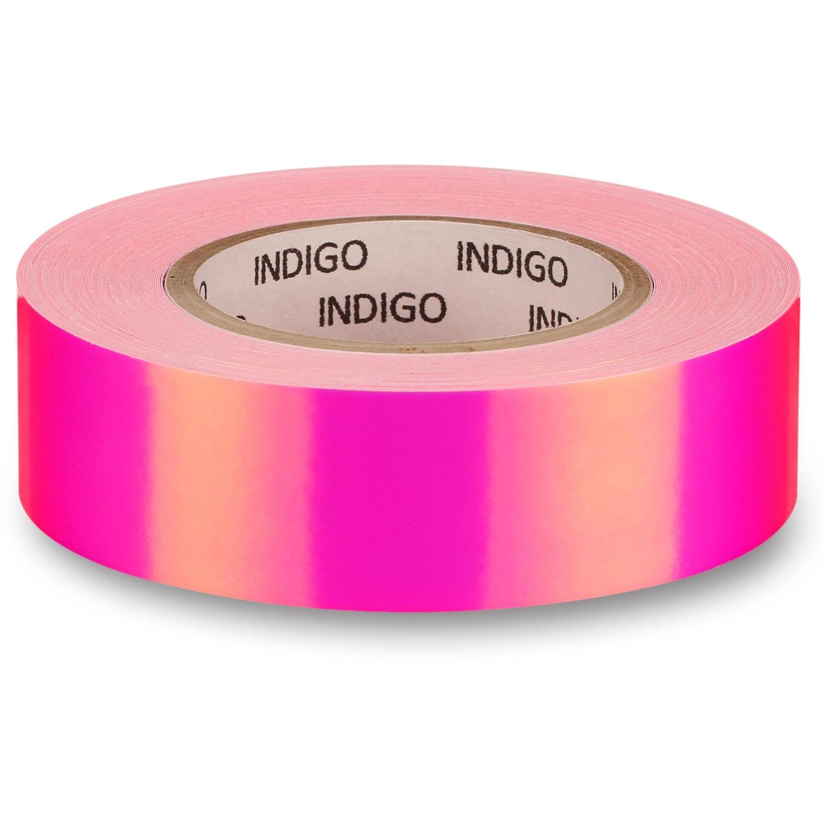 Rollo Adhesivo Con Efecto Espejo Rainbow Indigo 20mm*14m - rosa - 
