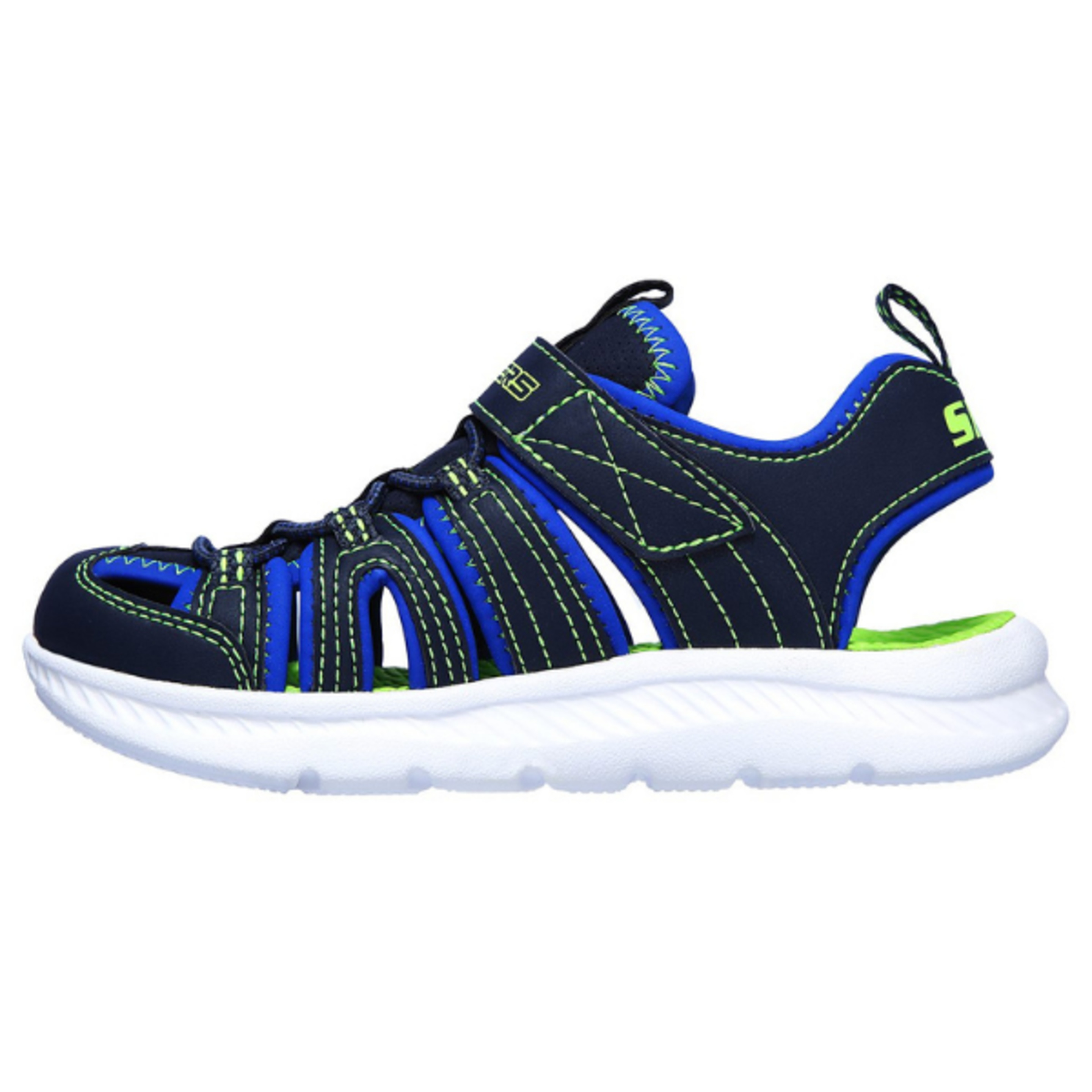 Skechers C-flex Sandal 2.0- Heat -blast. Navy/lime. 400041l/nvlm.